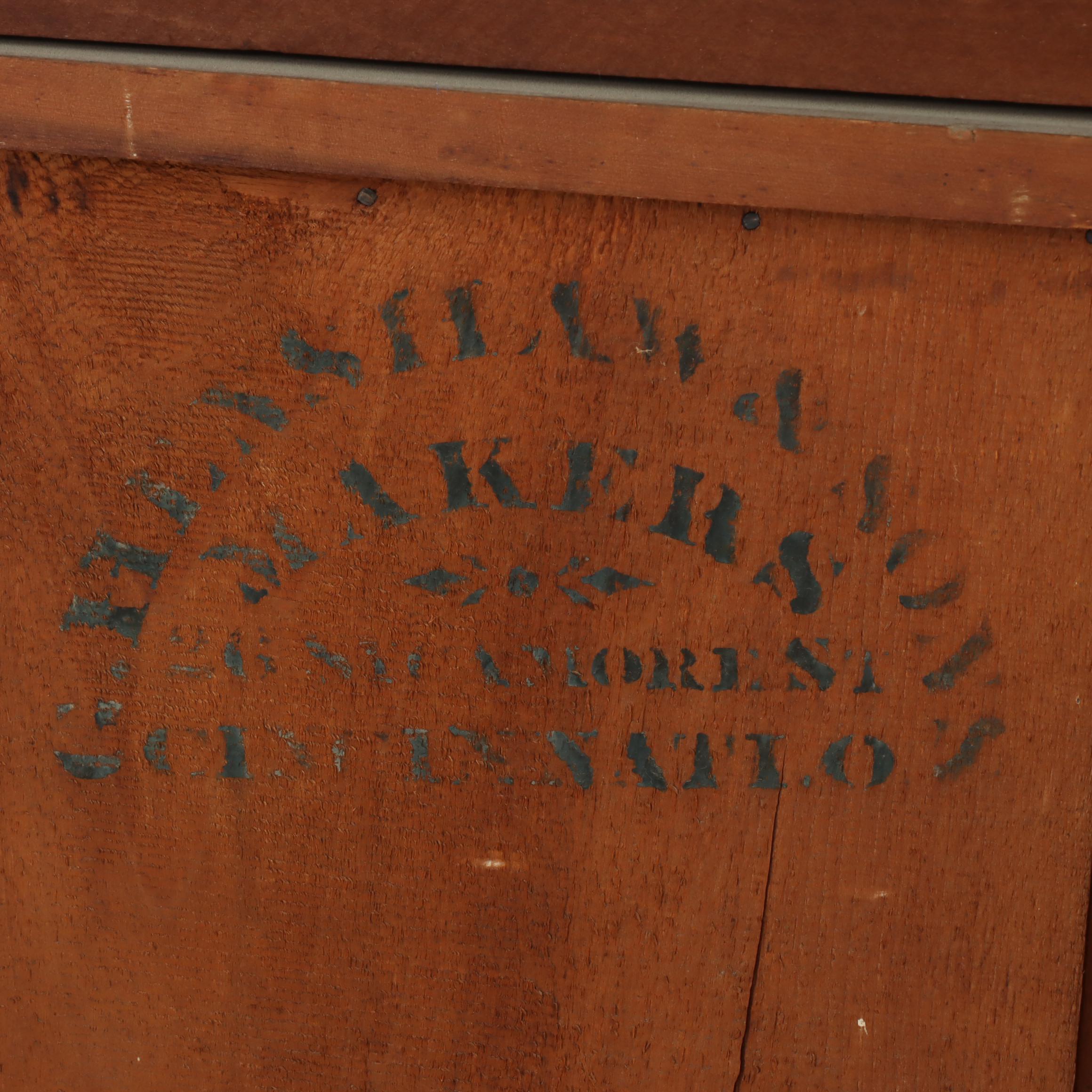 G. Henshaw & Sons Late Classical Cherrywood and Poplar Deck-Top Dresser