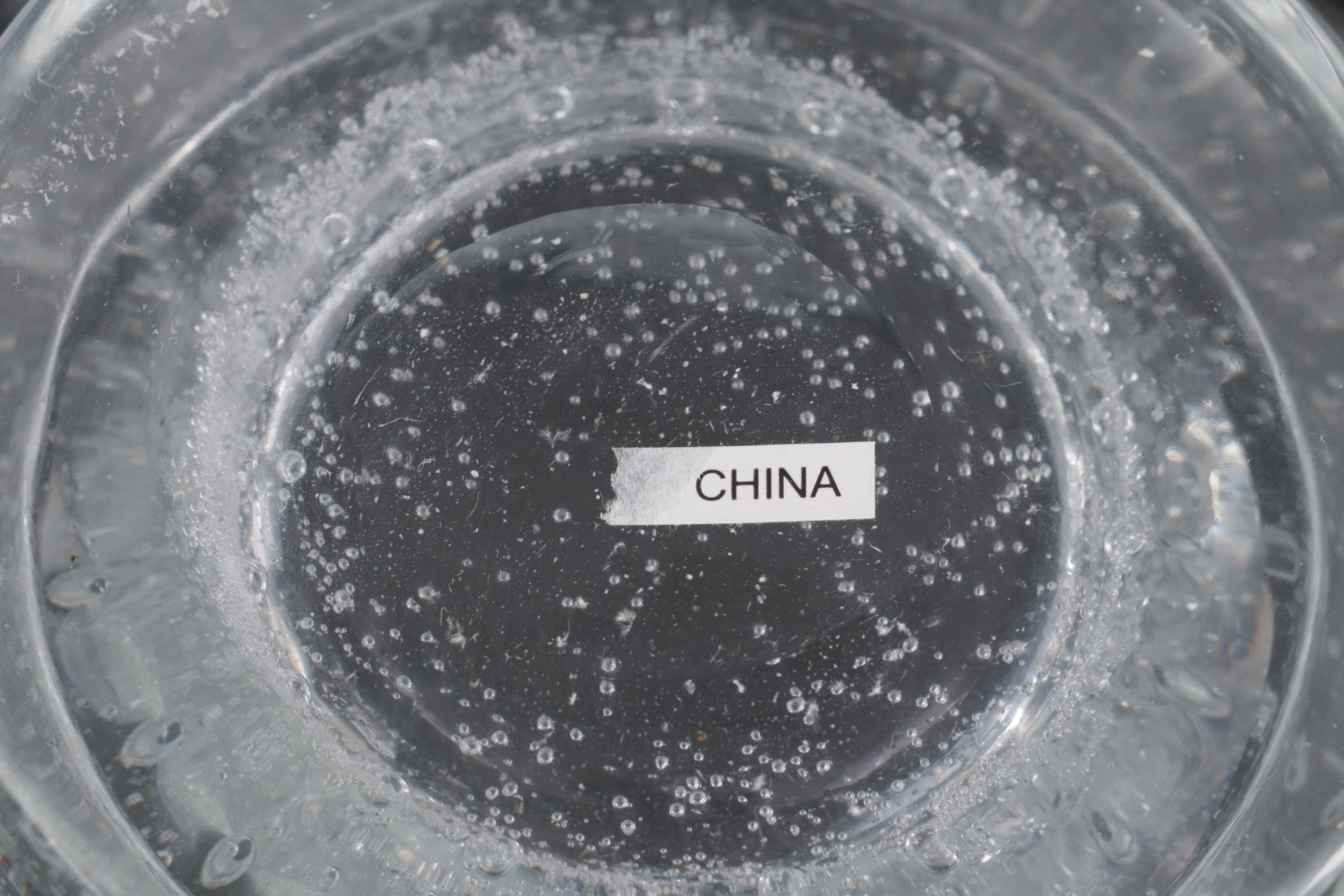 Seed Glass, Cristal D'Arques and Bohemia Crystal With Dansk Glass Vases