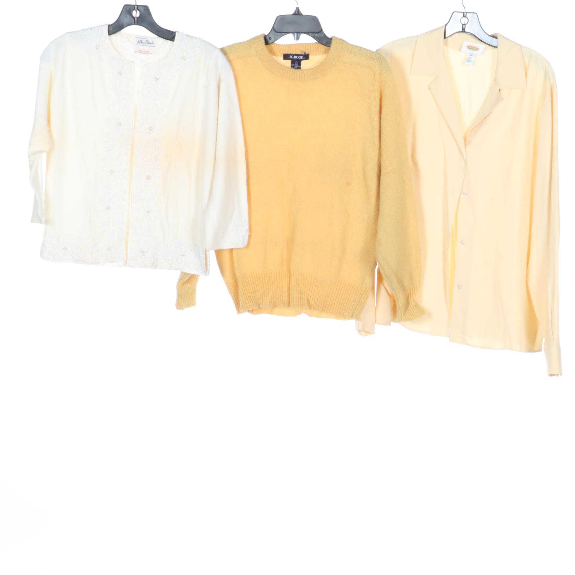 Miller & Rhoads Sweater, J.G. Hook Shetland Sweater, Talbots Blouse, and More