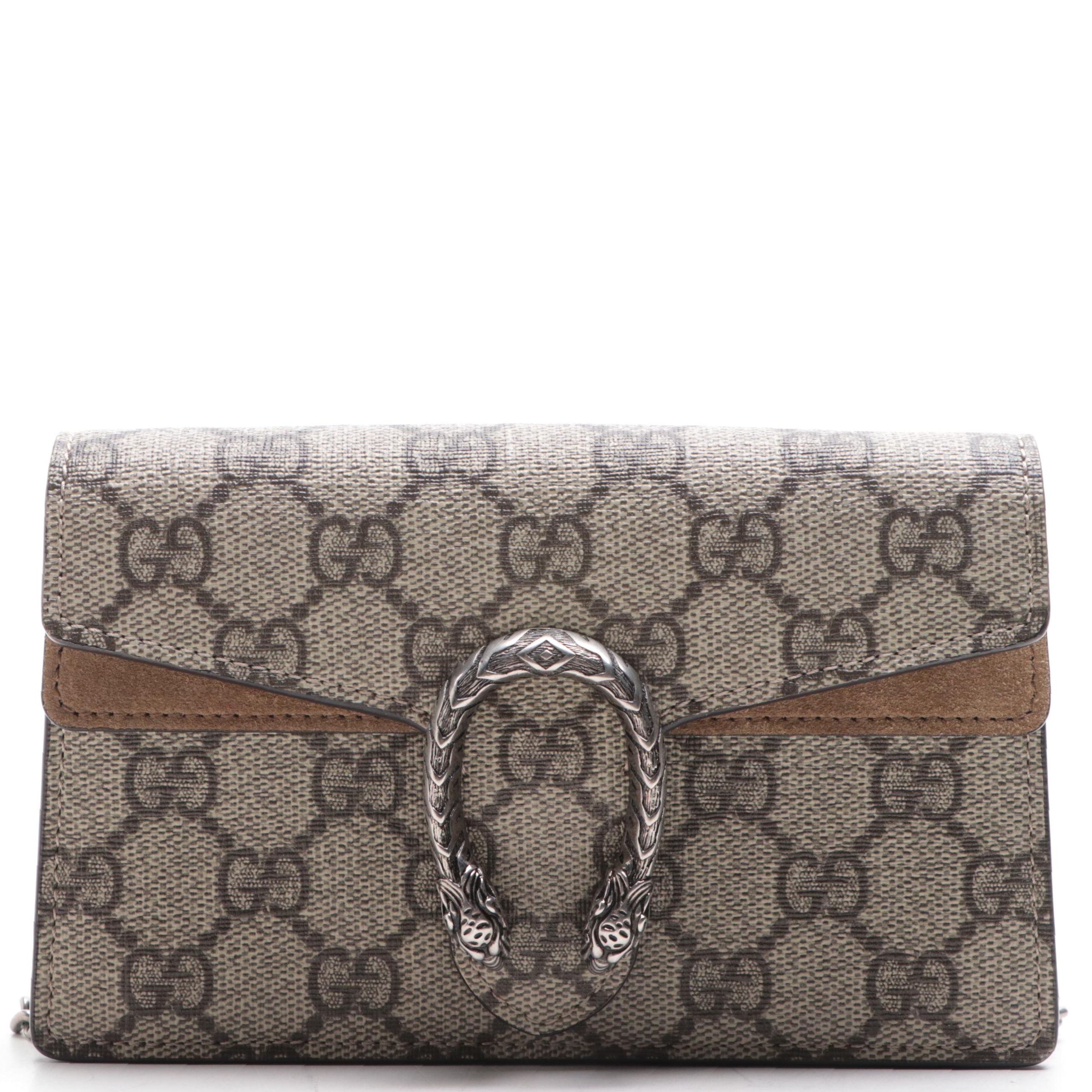 Gucci Dionysus Super Mini Bag in GG Supreme Canvas