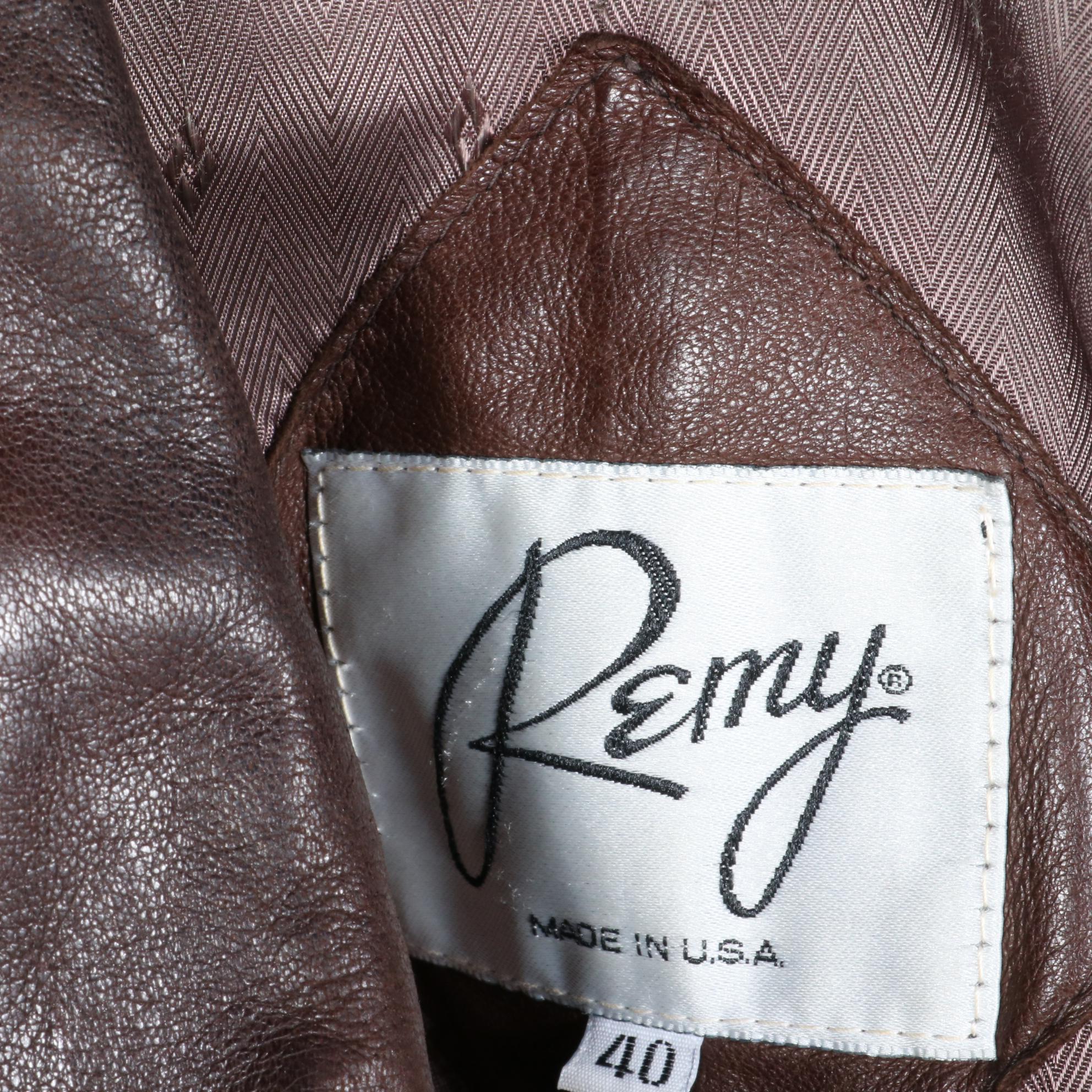 L.L. Bean Hawaiian Print Shirt with Remy Leather Jacket