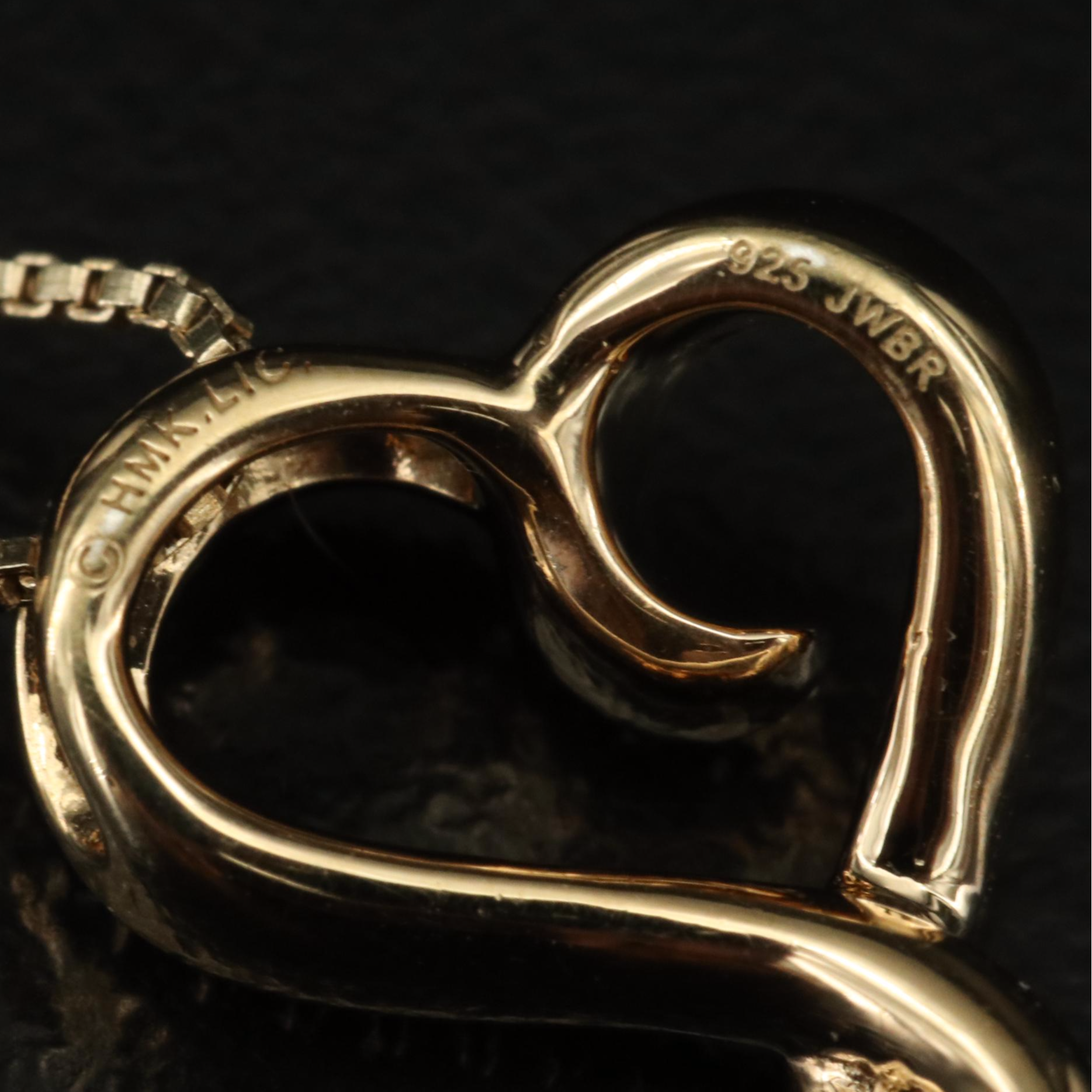 Sterling Diamond Heart Pendant Necklace