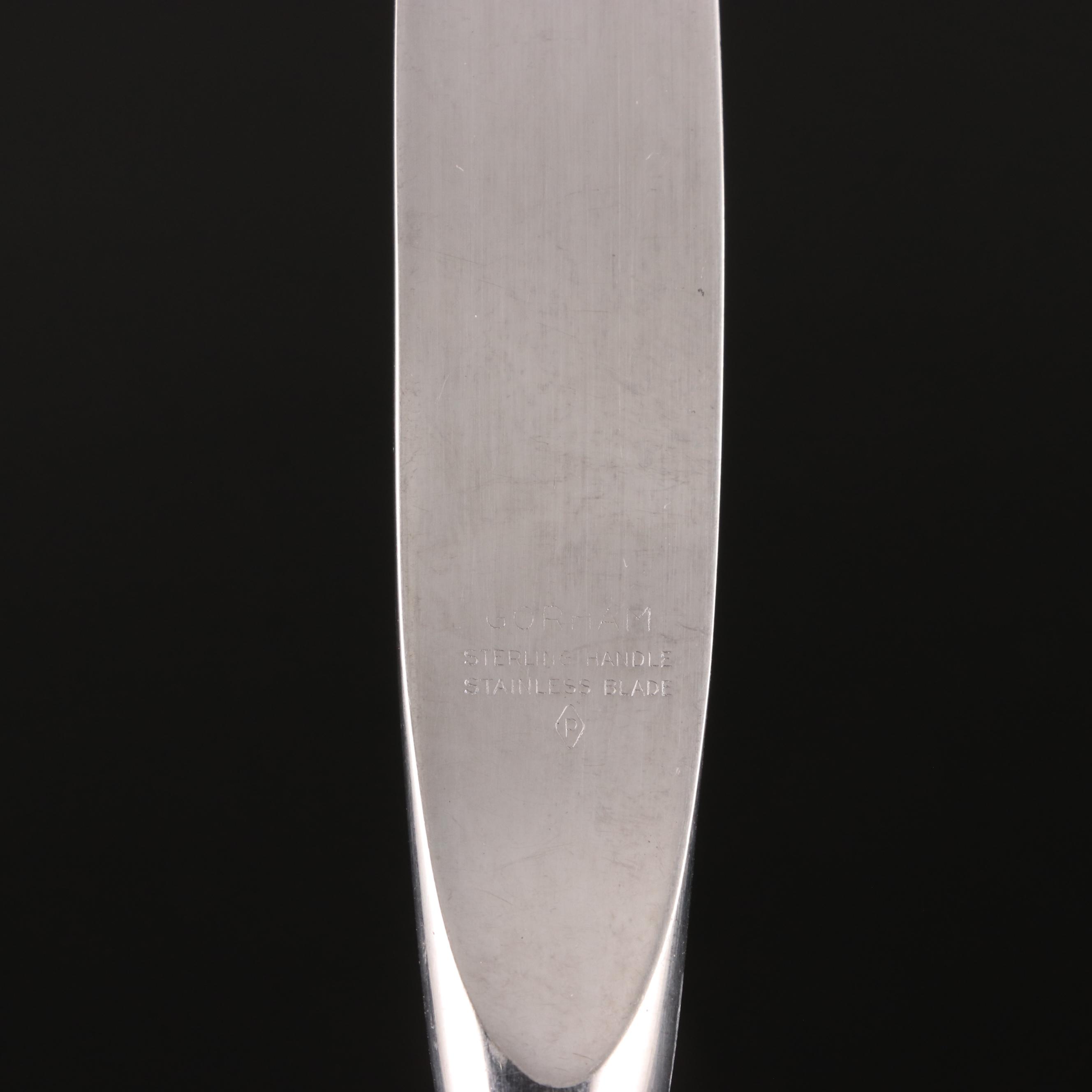 Sterling Silver Handled Knives, 20th Century