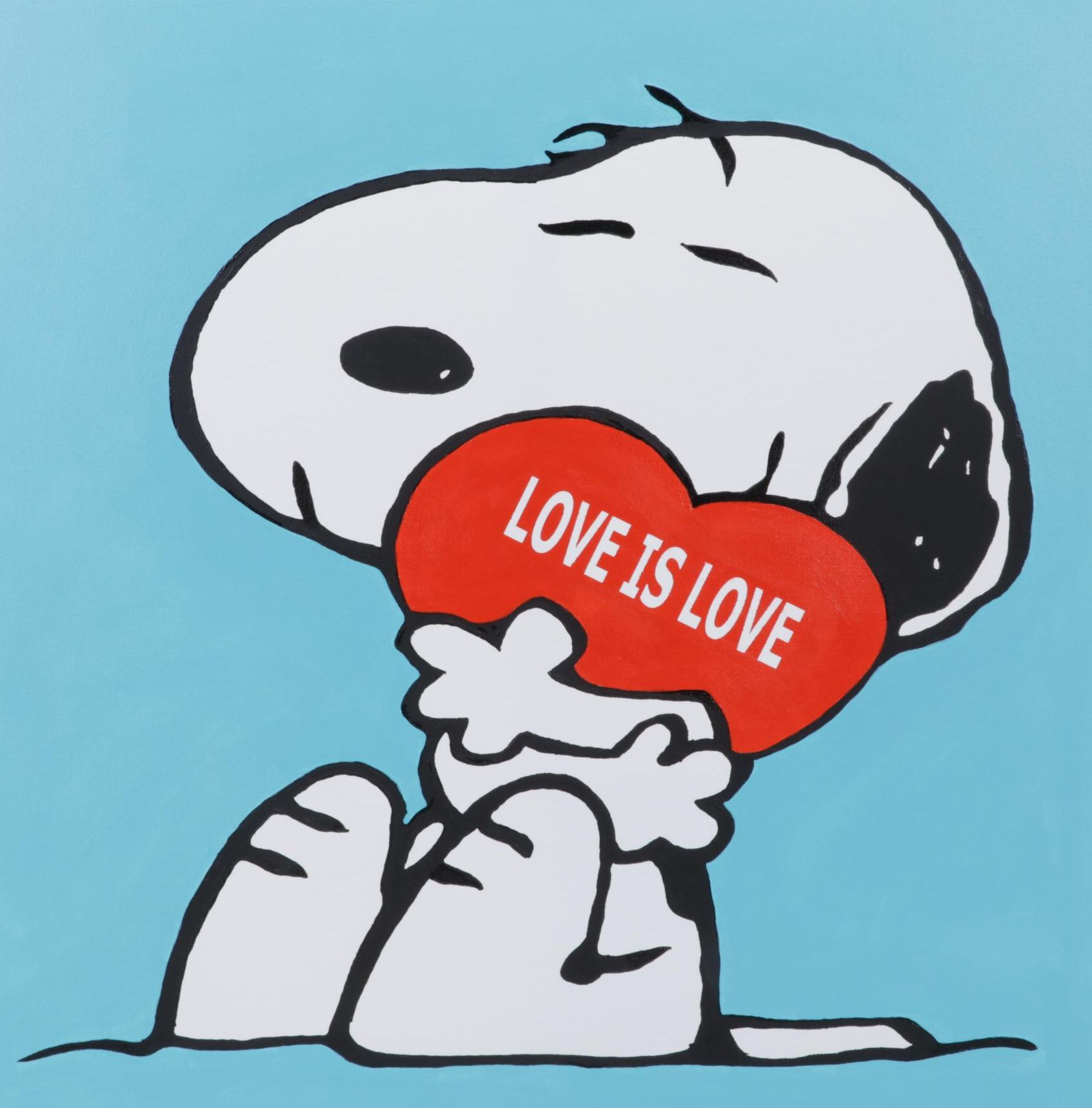 deSanto Pop Art Acrylic Painting "Love is Love," 2023