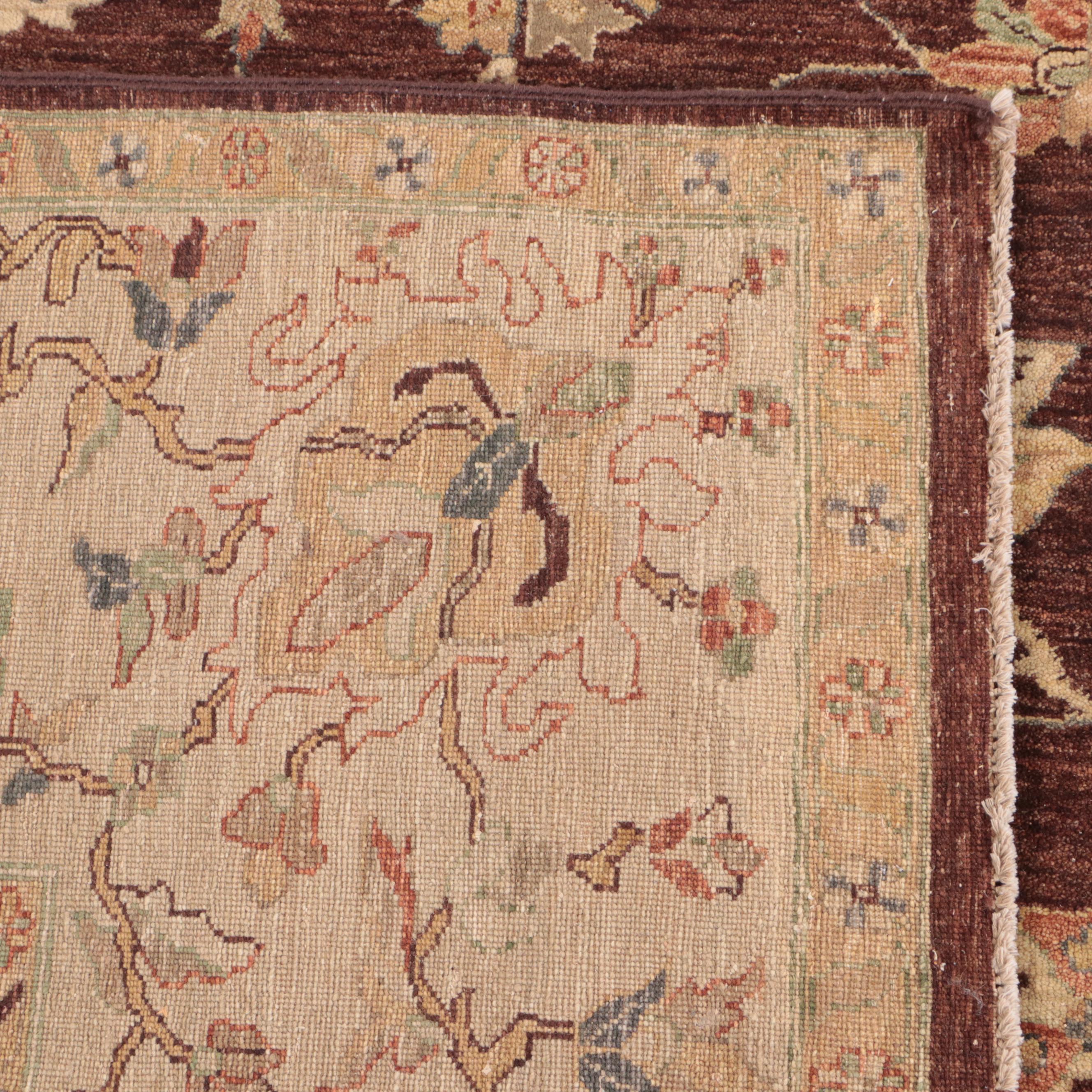 11'11 x 17'7 Hand-Knotted Indian Agra Room Sized Rug