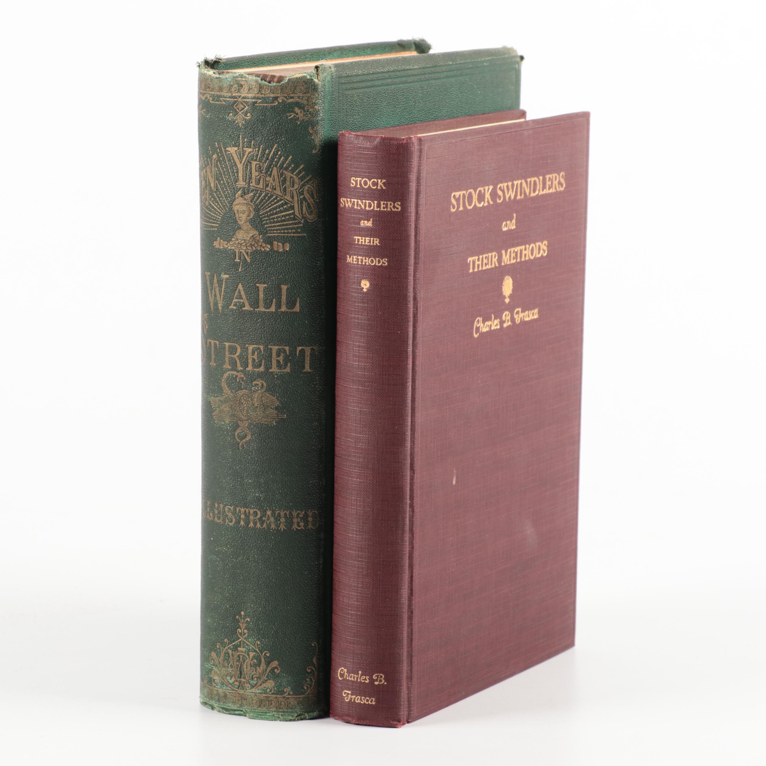 First Edition "Ten Years in Wall Street" by William W. Fowler and More