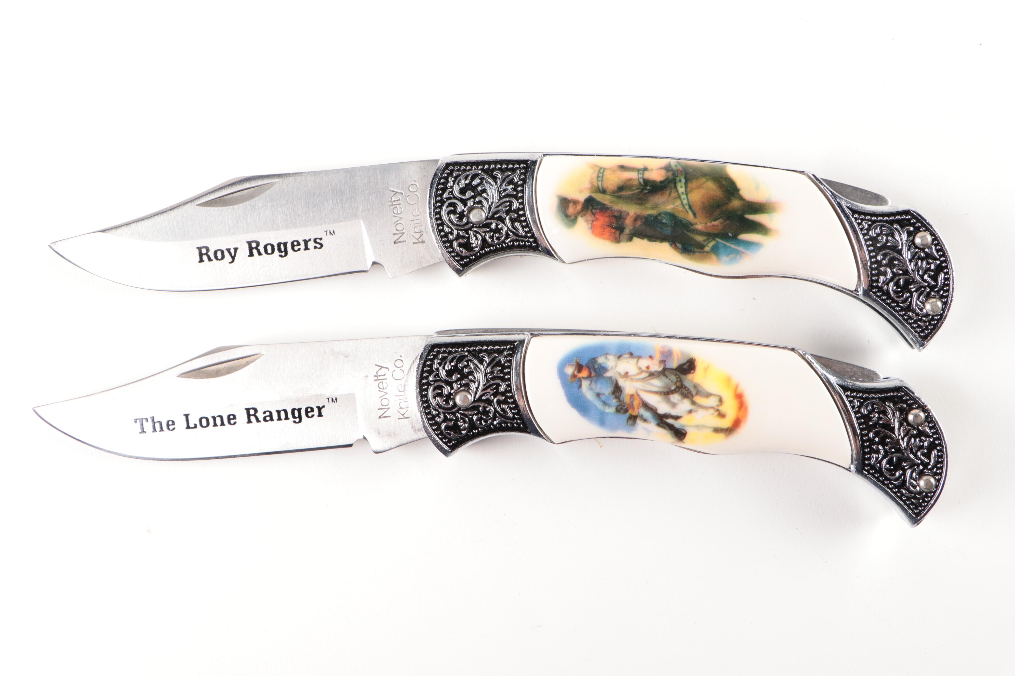 Roy Rogers and The Lone Ranger Commemorative Pocket Knives