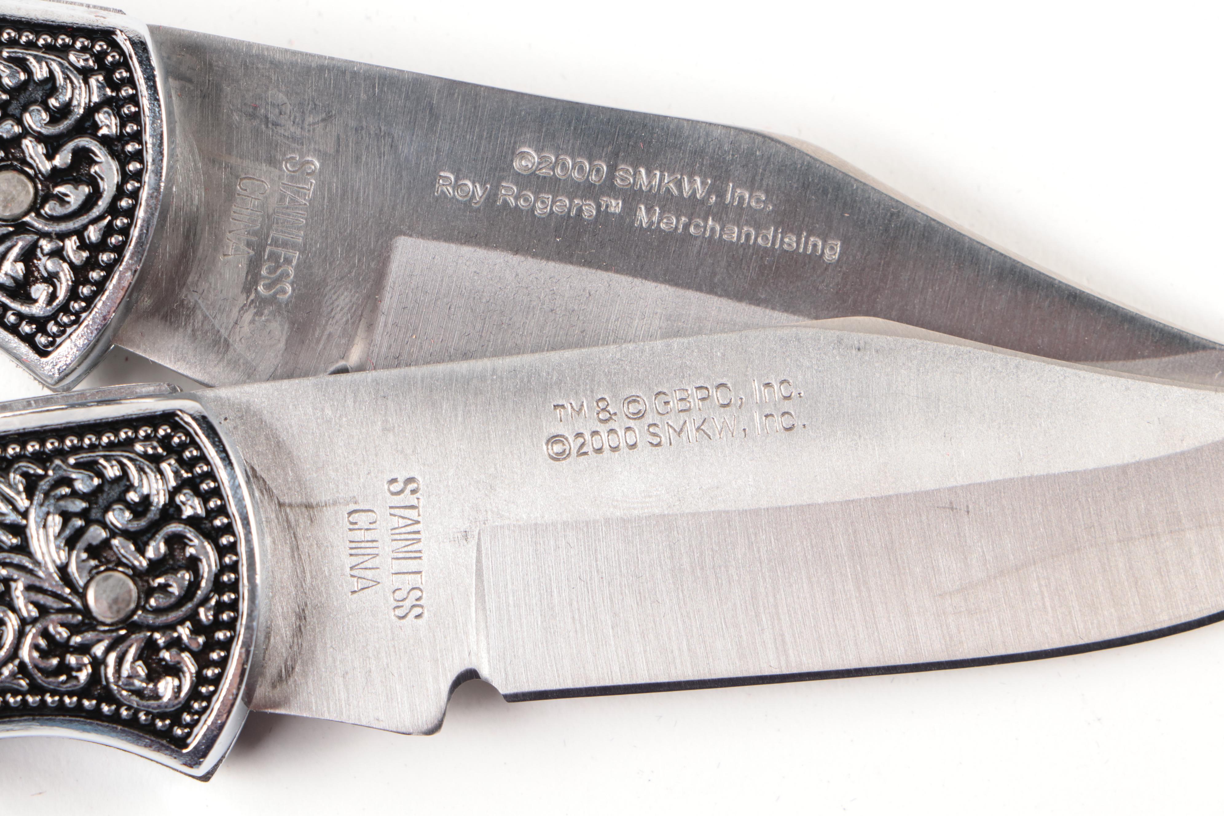 Roy Rogers and The Lone Ranger Commemorative Pocket Knives