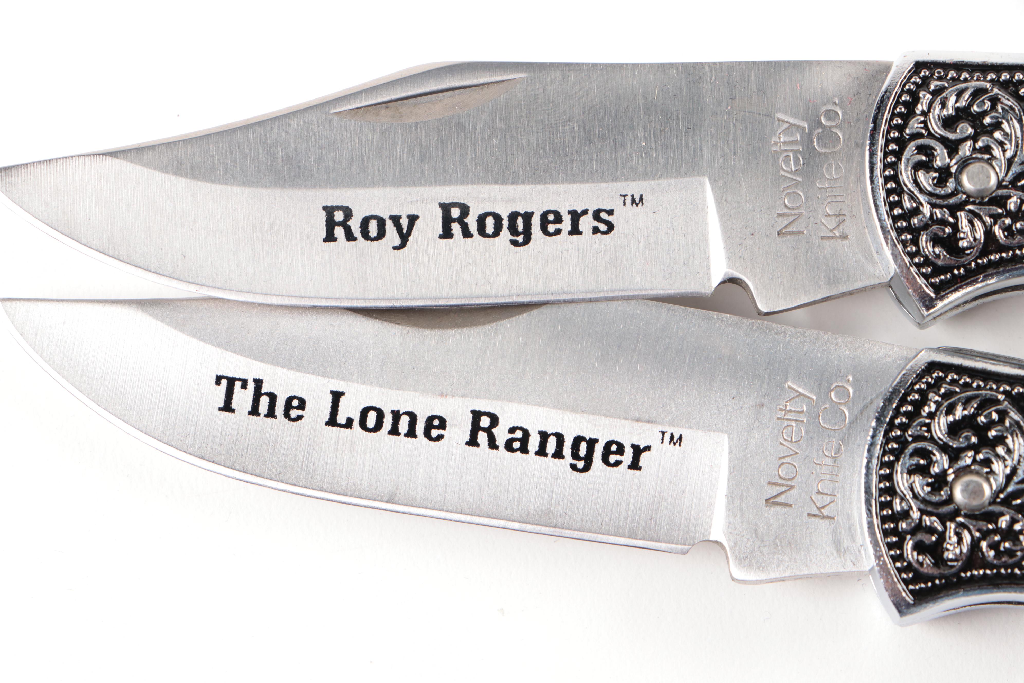 Roy Rogers and The Lone Ranger Commemorative Pocket Knives