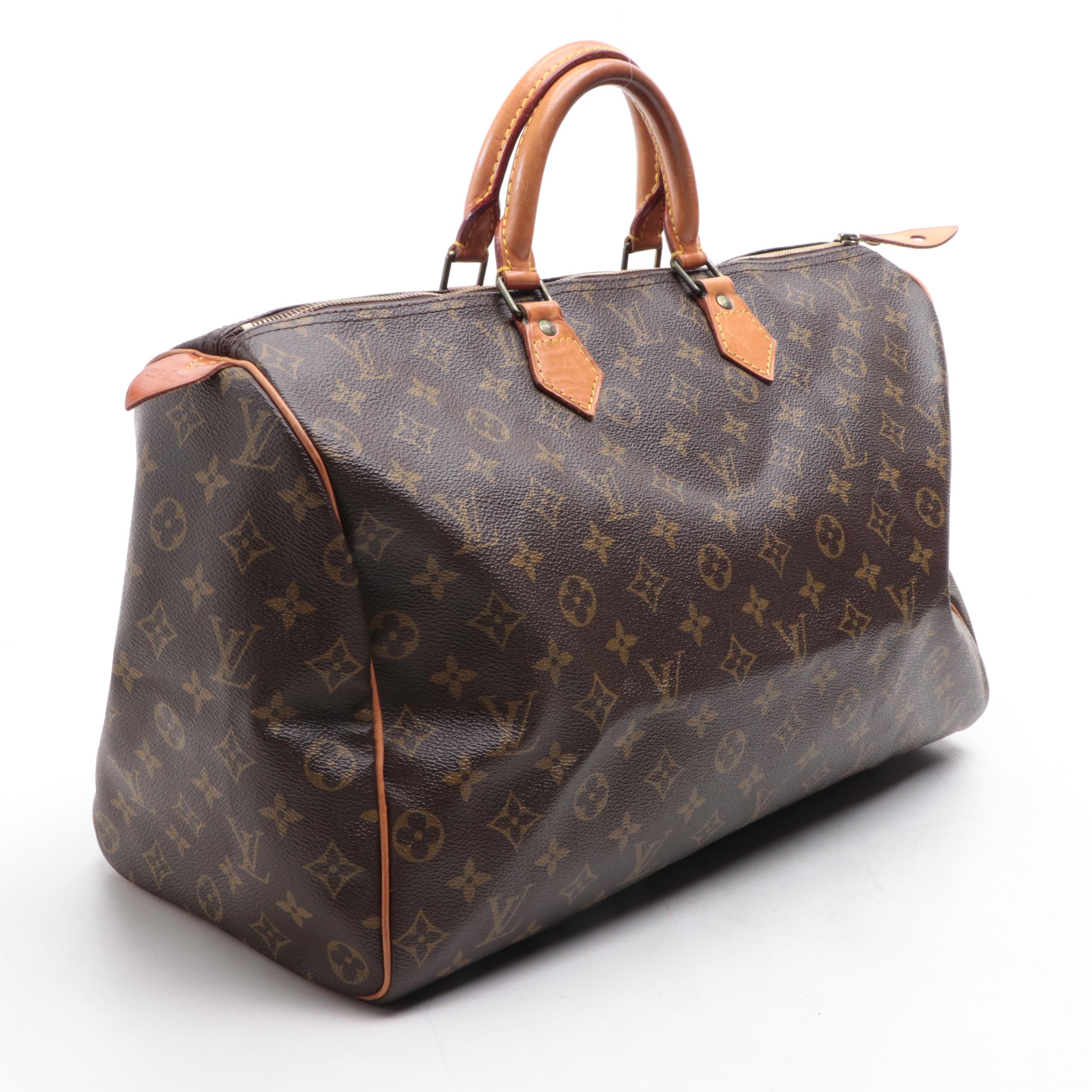 Louis Vuitton Speedy 40 in Monogram Canvas and Vachetta Leather