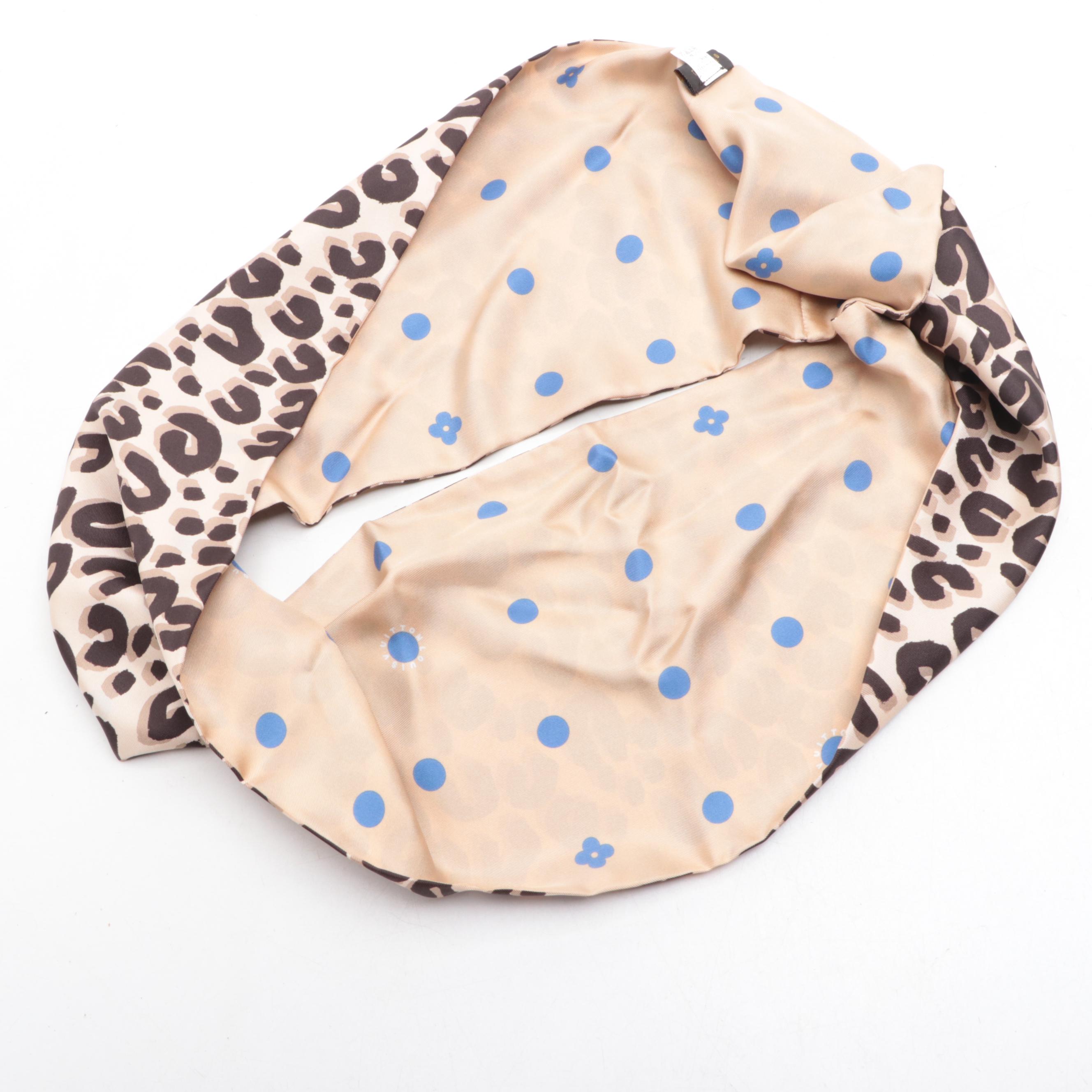 Louis Vuitton Snood Infinity Scarf in Silk Twill