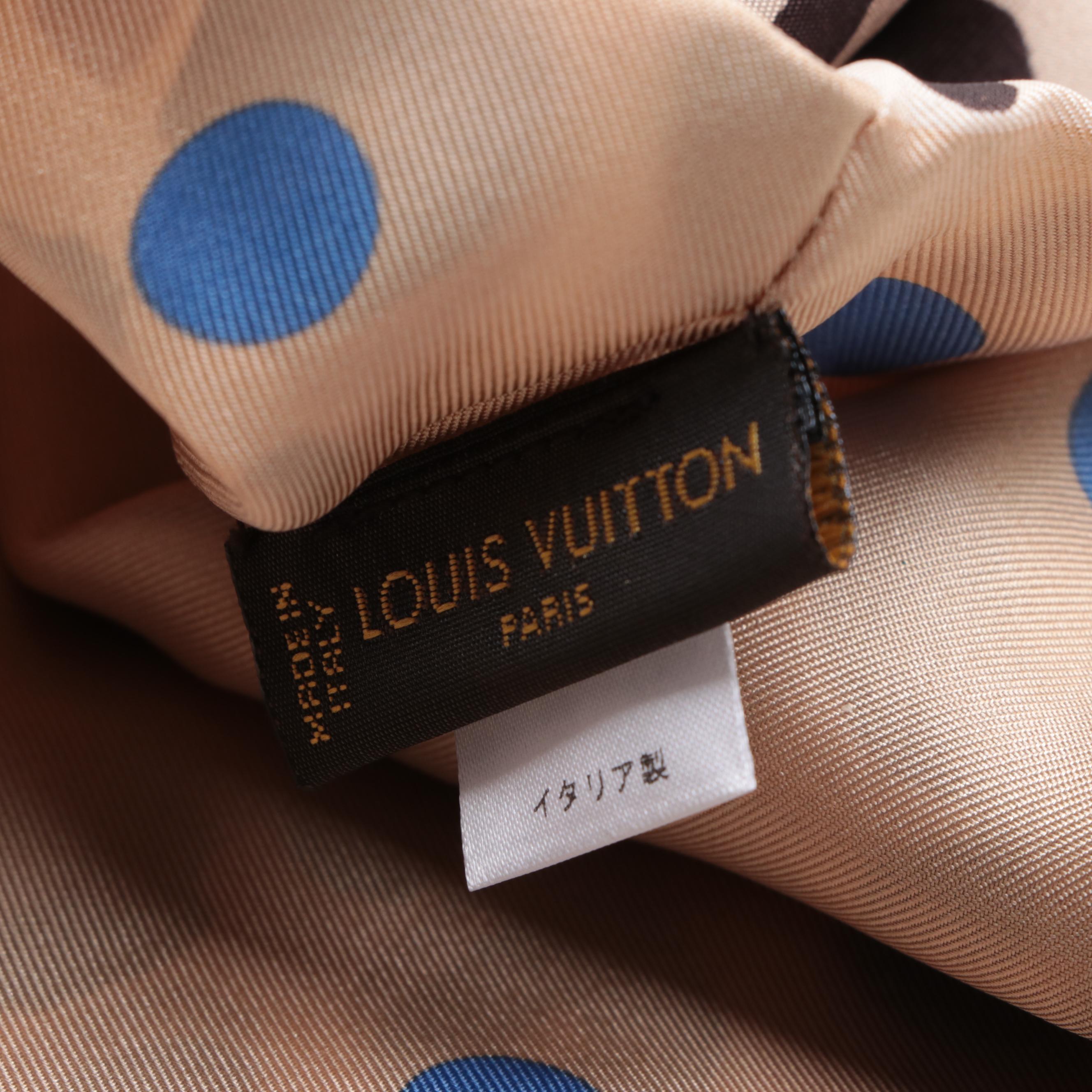 Louis Vuitton Snood Infinity Scarf in Silk Twill