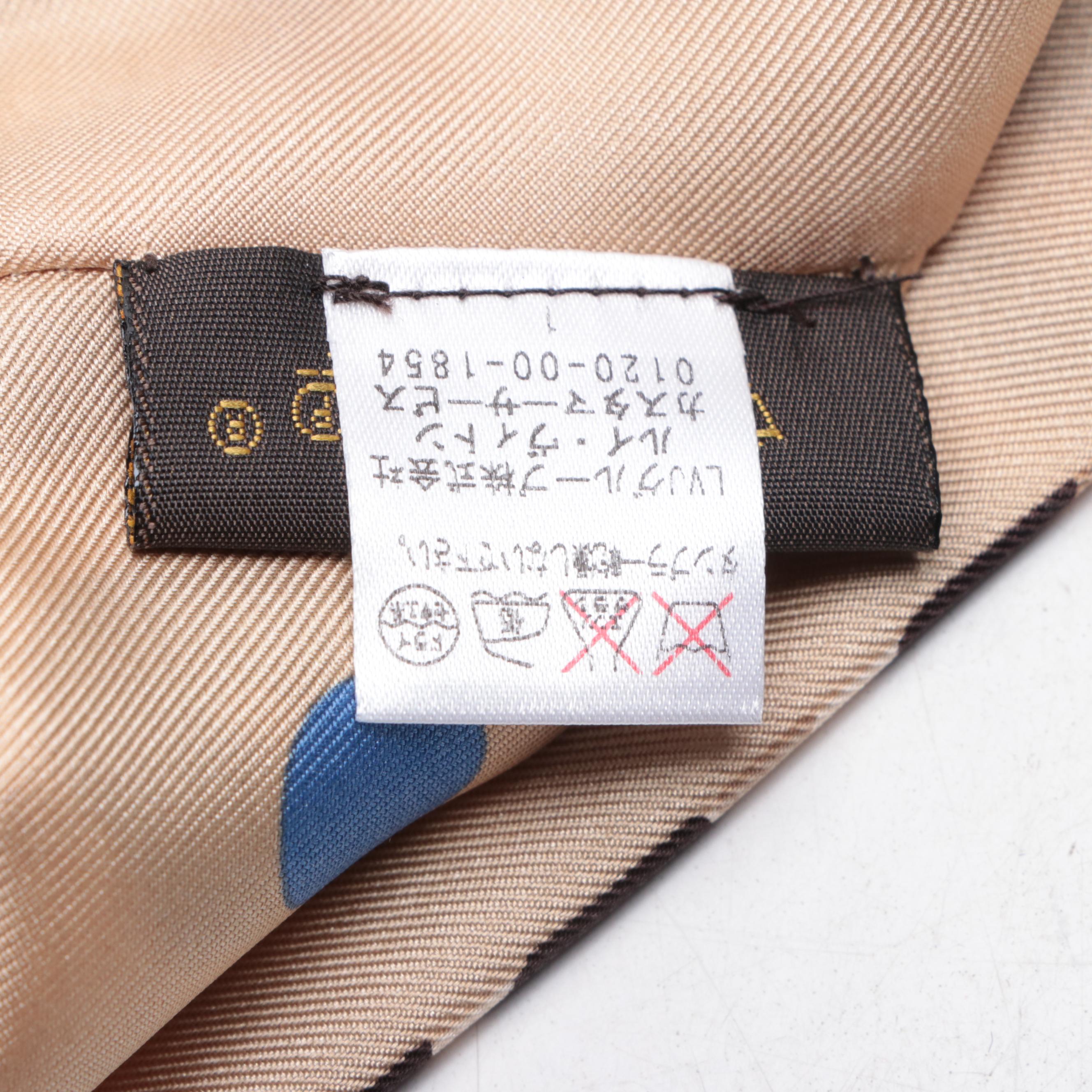 Louis Vuitton Snood Infinity Scarf in Silk Twill