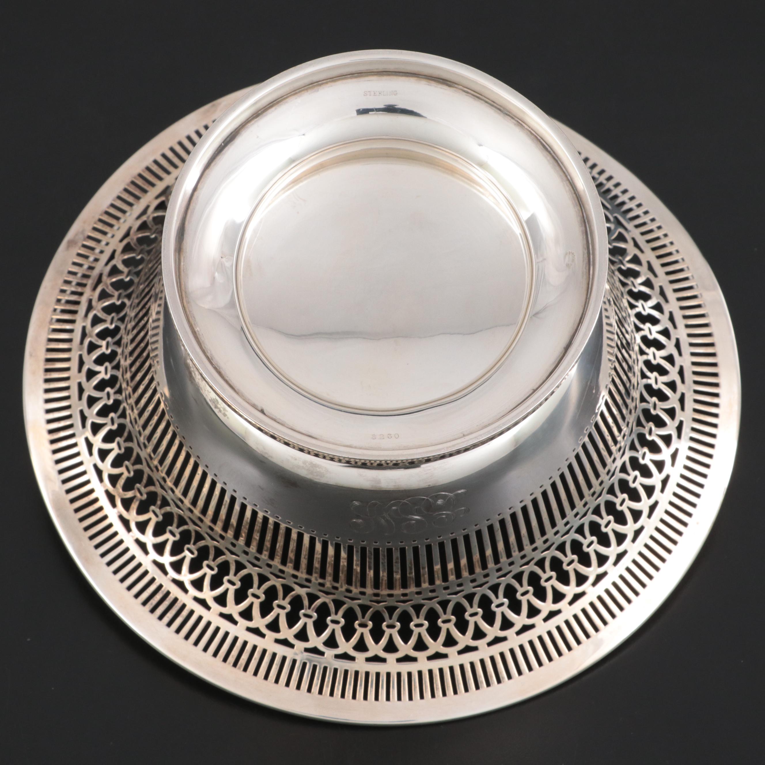 Watson Company Sterling Silver Reticulated Basket