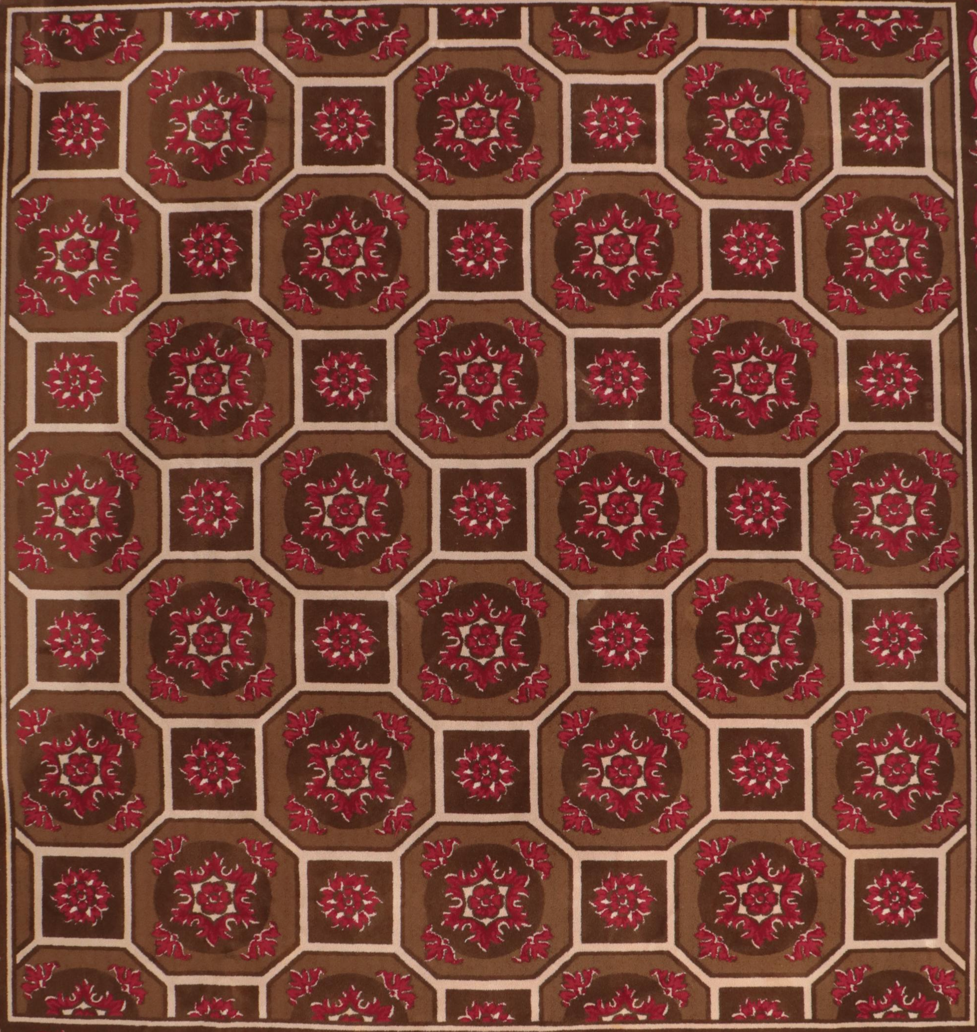 14' x 14'7 Machine-Made Davis & Davis Trellis Area Rug