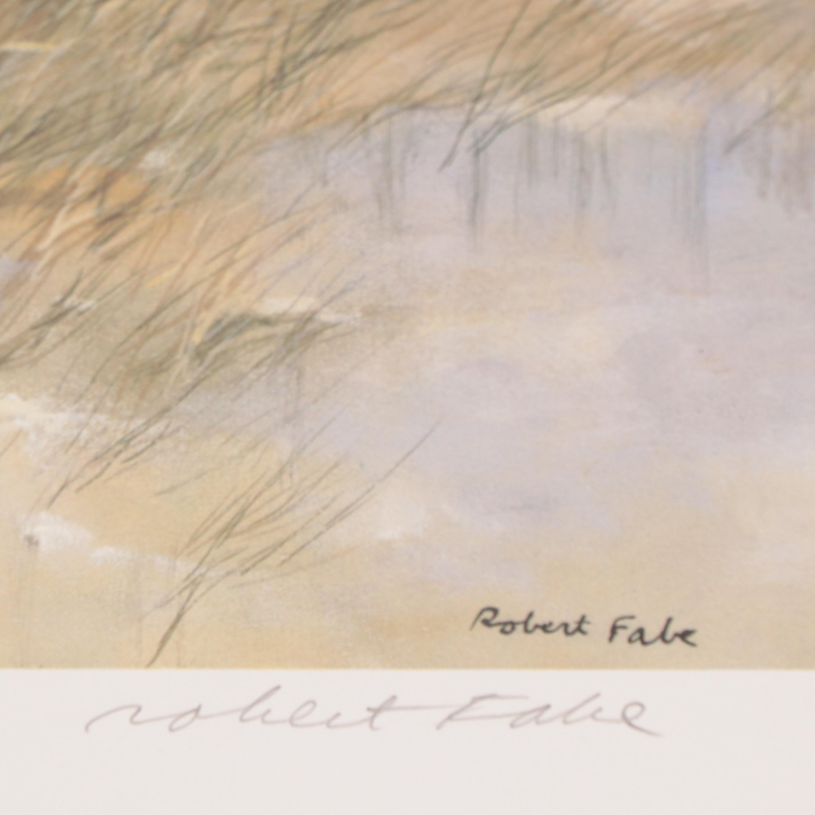 Robert Fabe Offset Lithographs "Winter Morning," and More