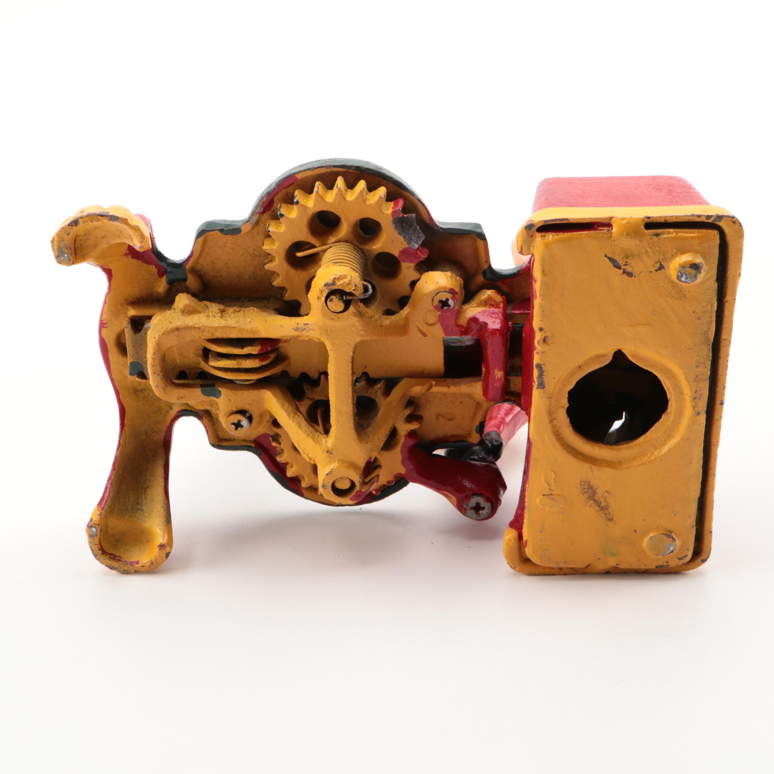 Clown Figure and Calamity Football Mechanical Bank