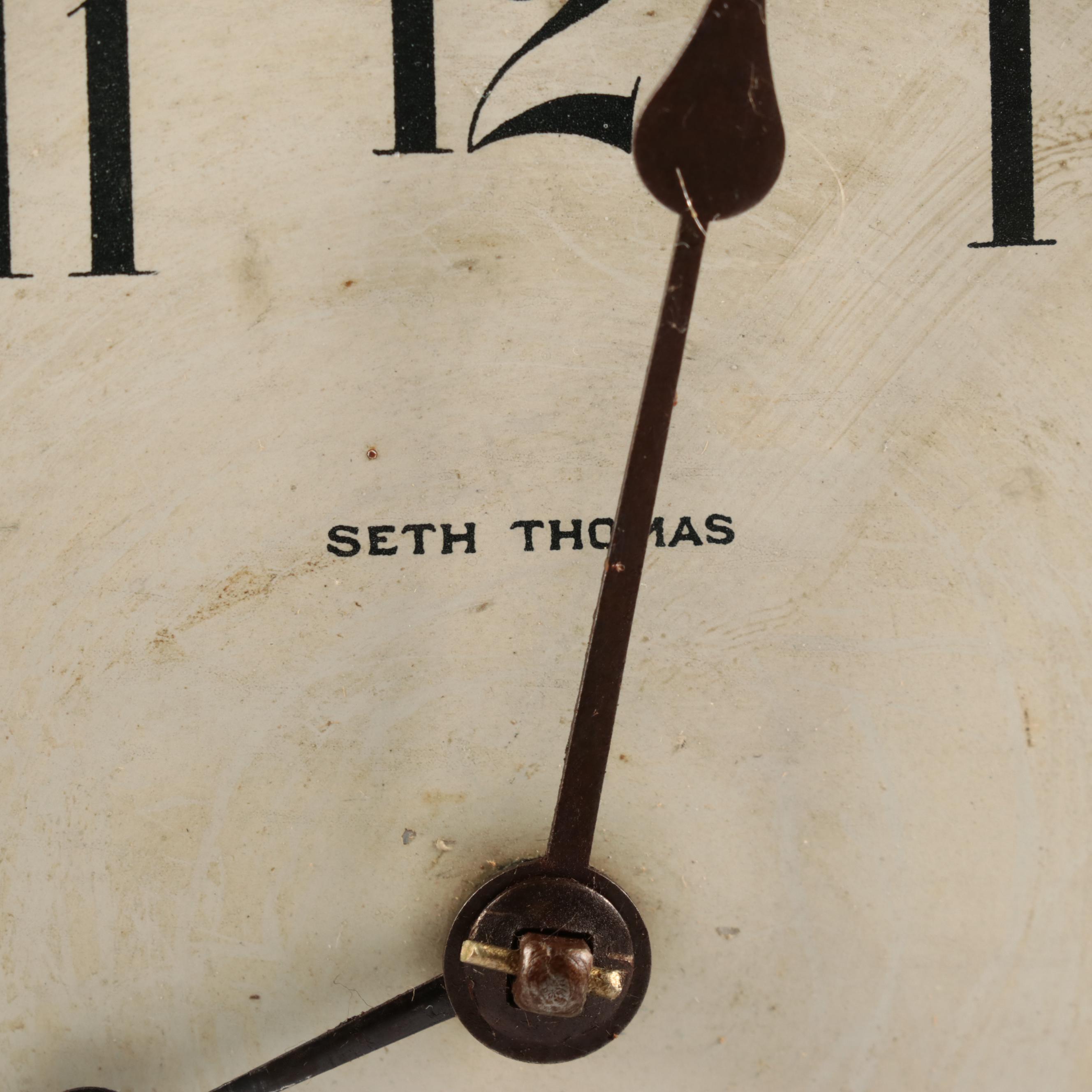 Seth Thomas Mantel Clock with East Asian Schoolhouse Wall Clock