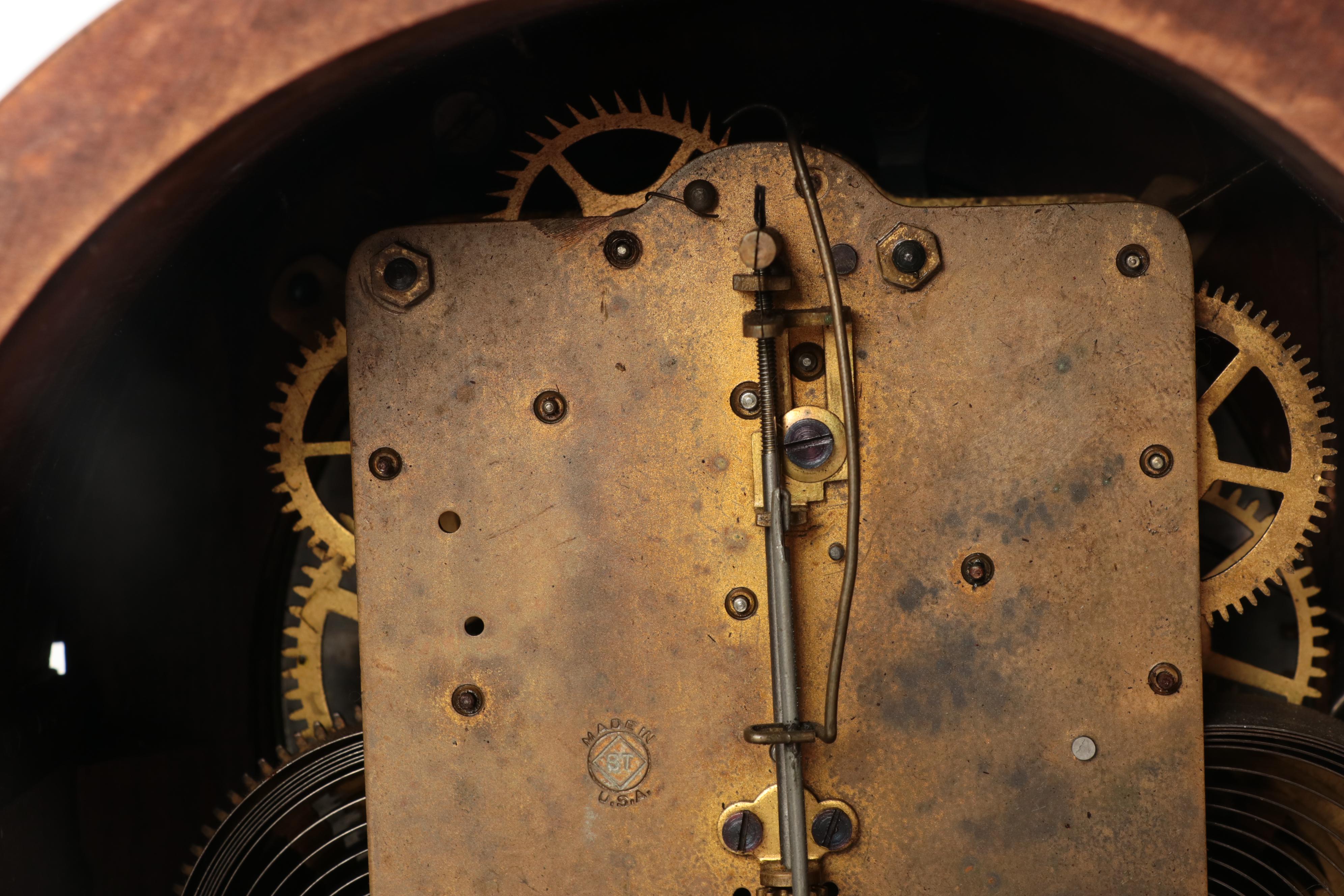 Seth Thomas Mantel Clock with East Asian Schoolhouse Wall Clock