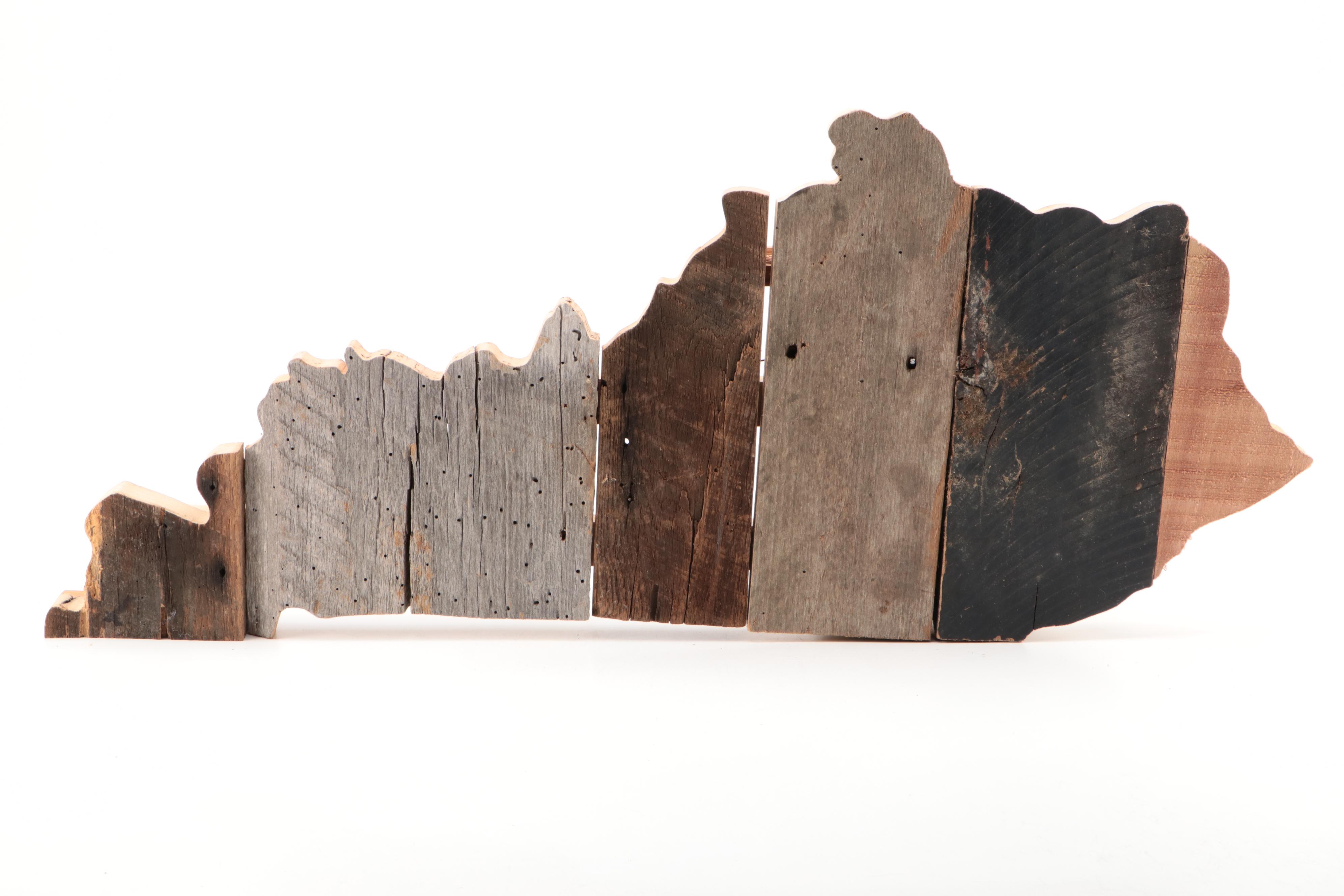 State of Kentucky and Other Rustic Wooden Signs