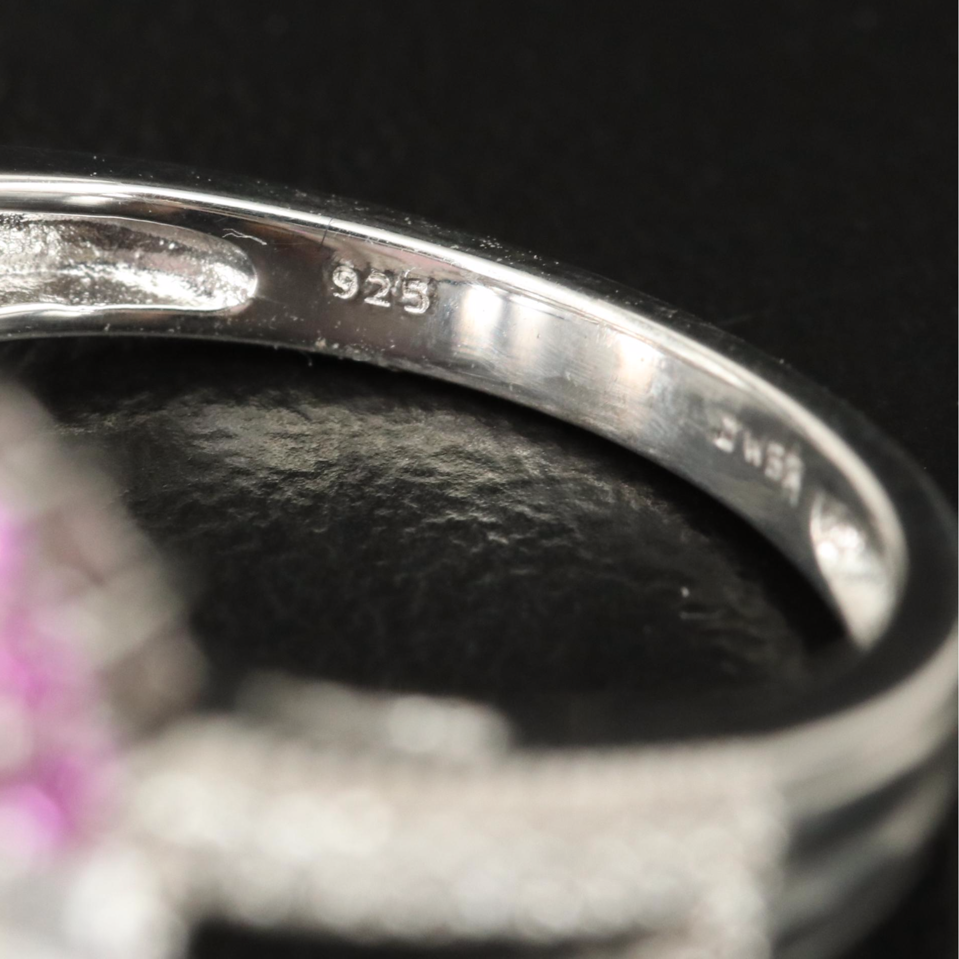 Sterling Opal and Sapphire Ring