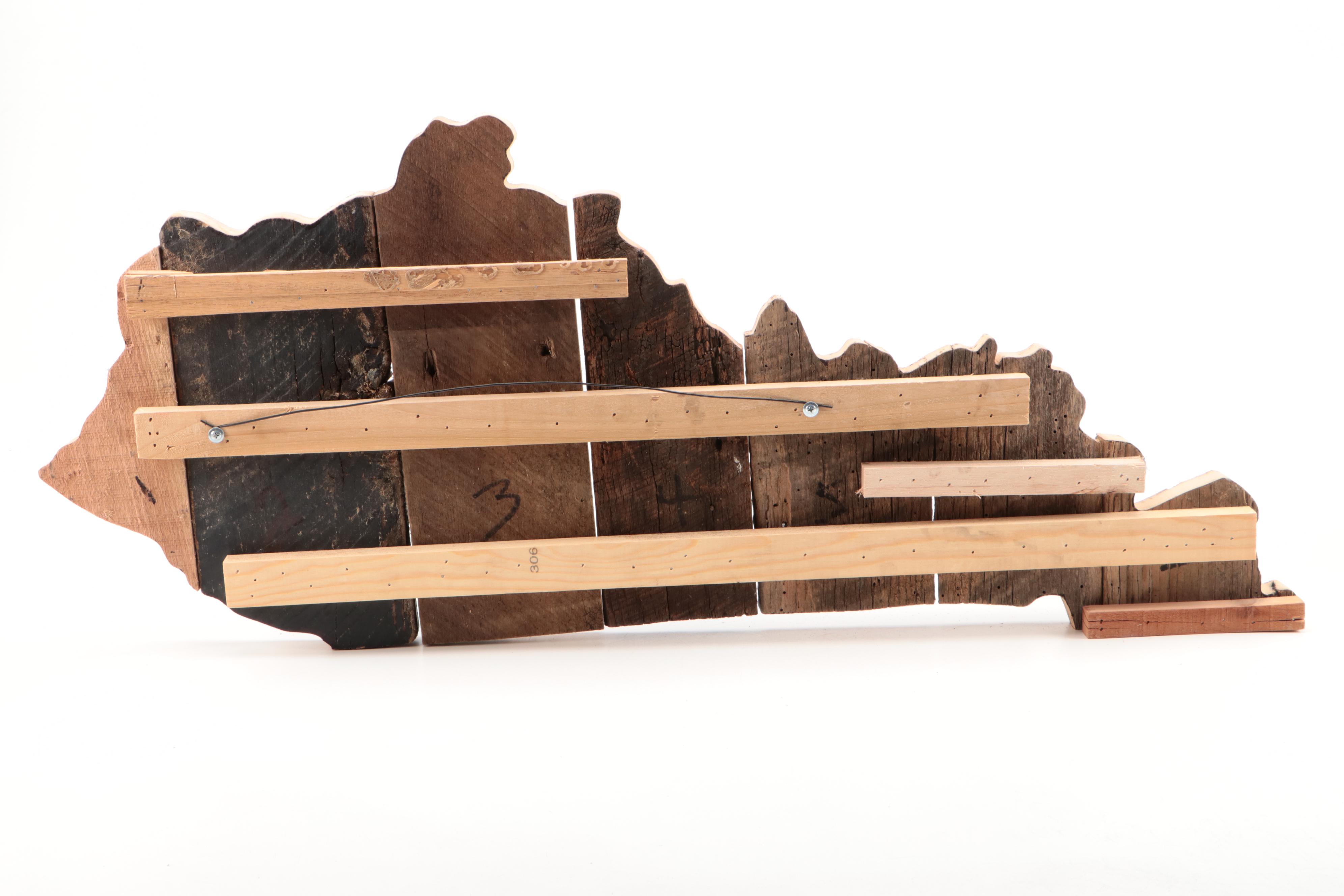 State of Kentucky and Other Rustic Wooden Signs