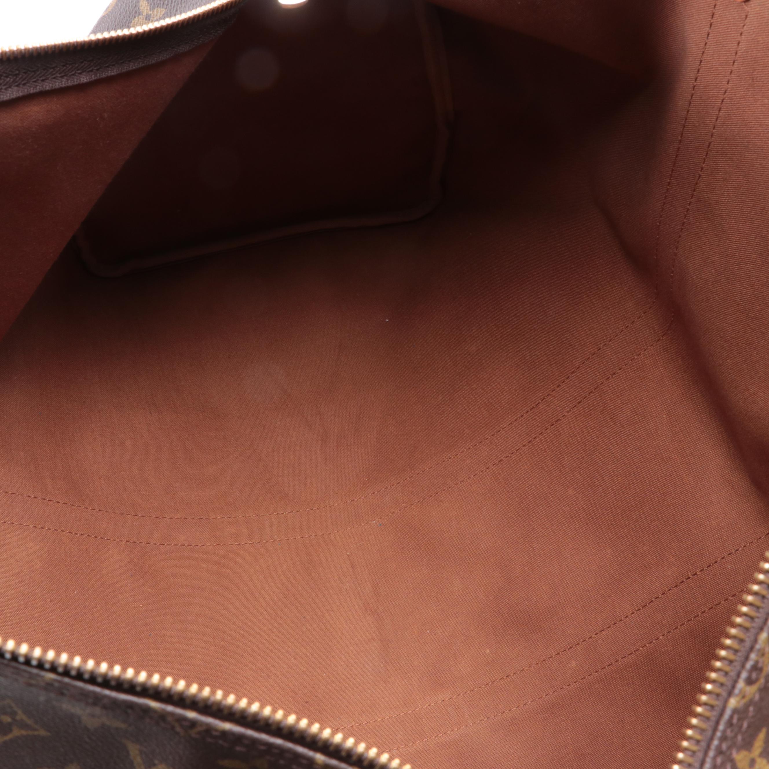 Louis Vuitton Keepall 55 in Monogram Canvas and Vachetta Leather