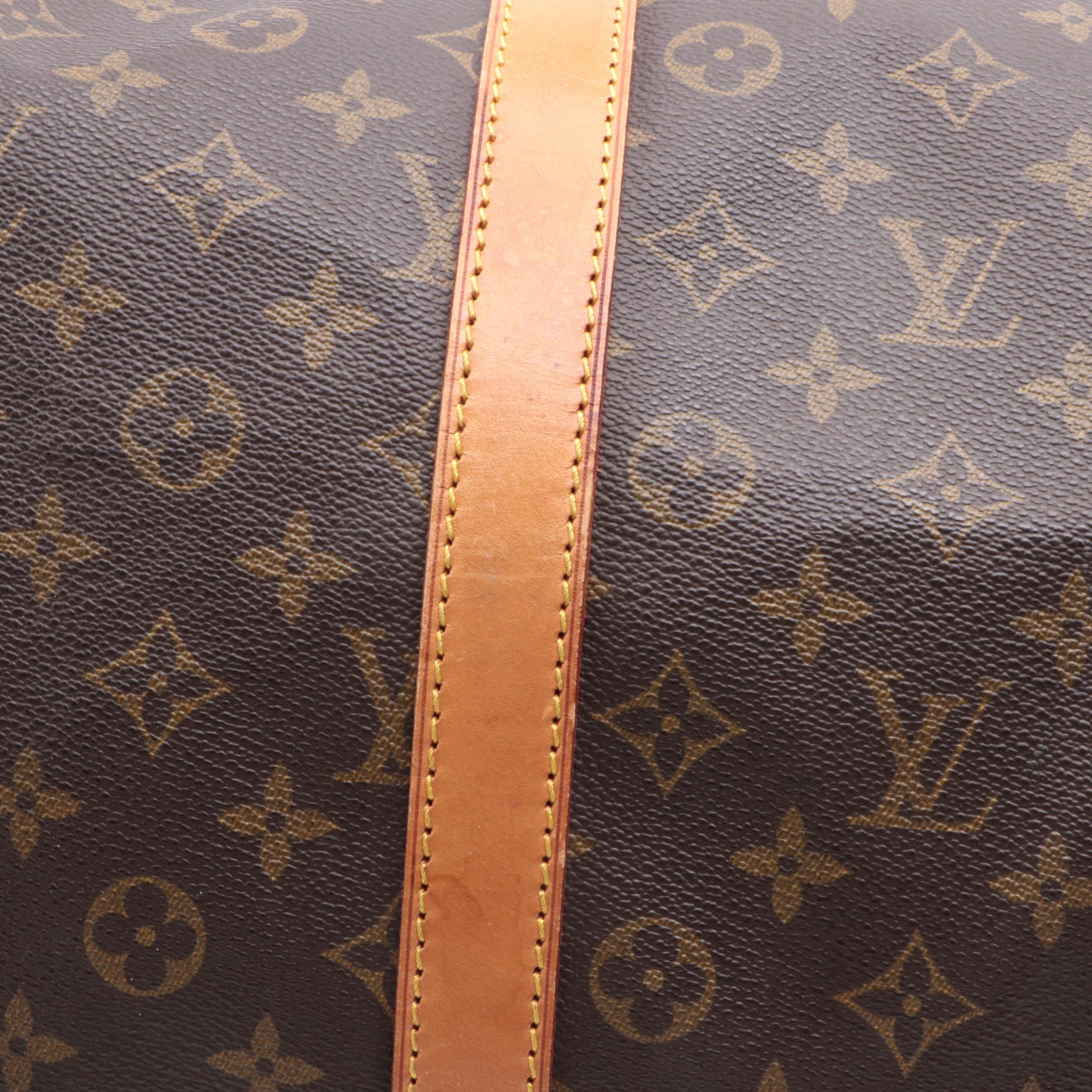 Louis Vuitton Keepall 55 in Monogram Canvas and Vachetta Leather
