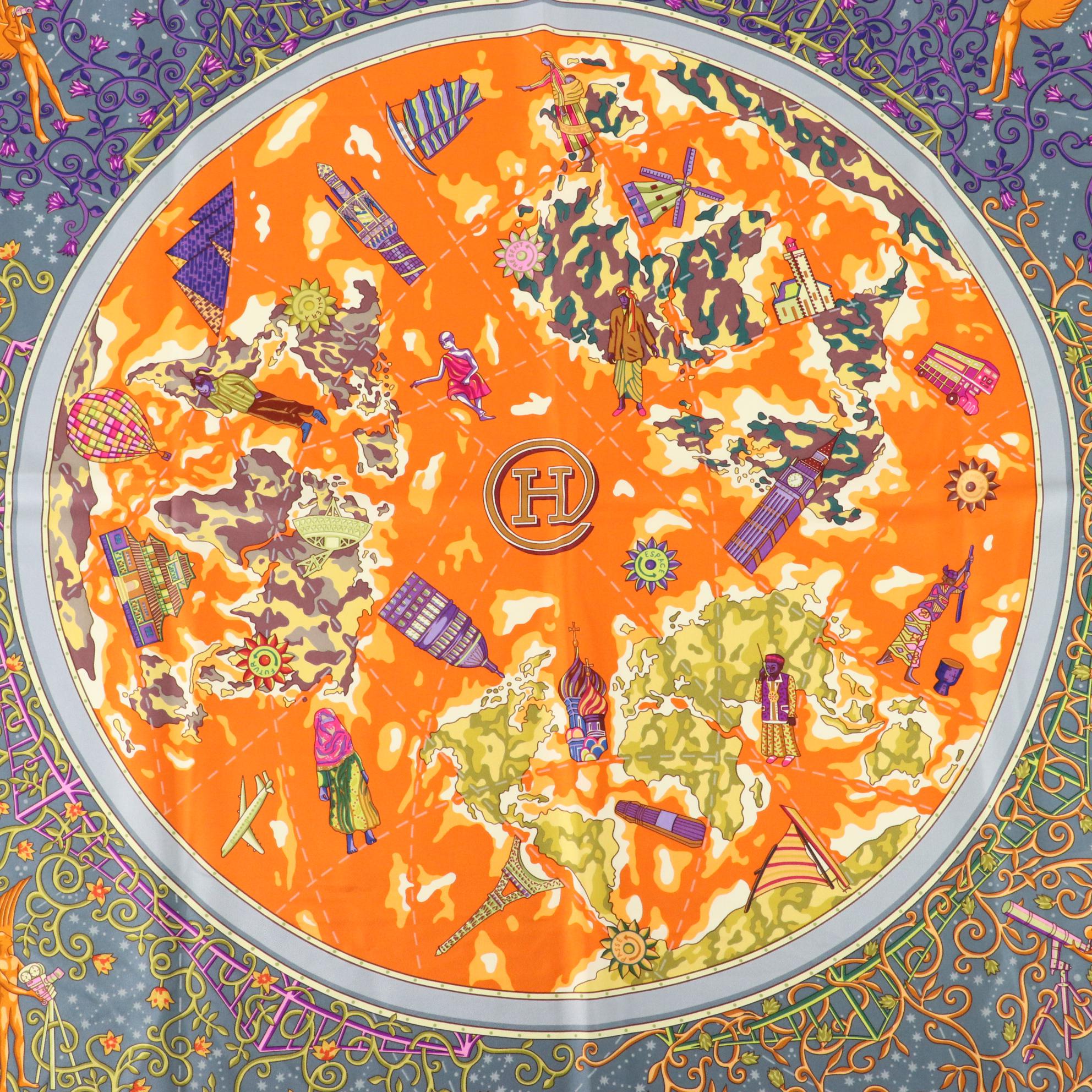 Hermès "www.hermes.com" Scarf 90 in Silk Twill