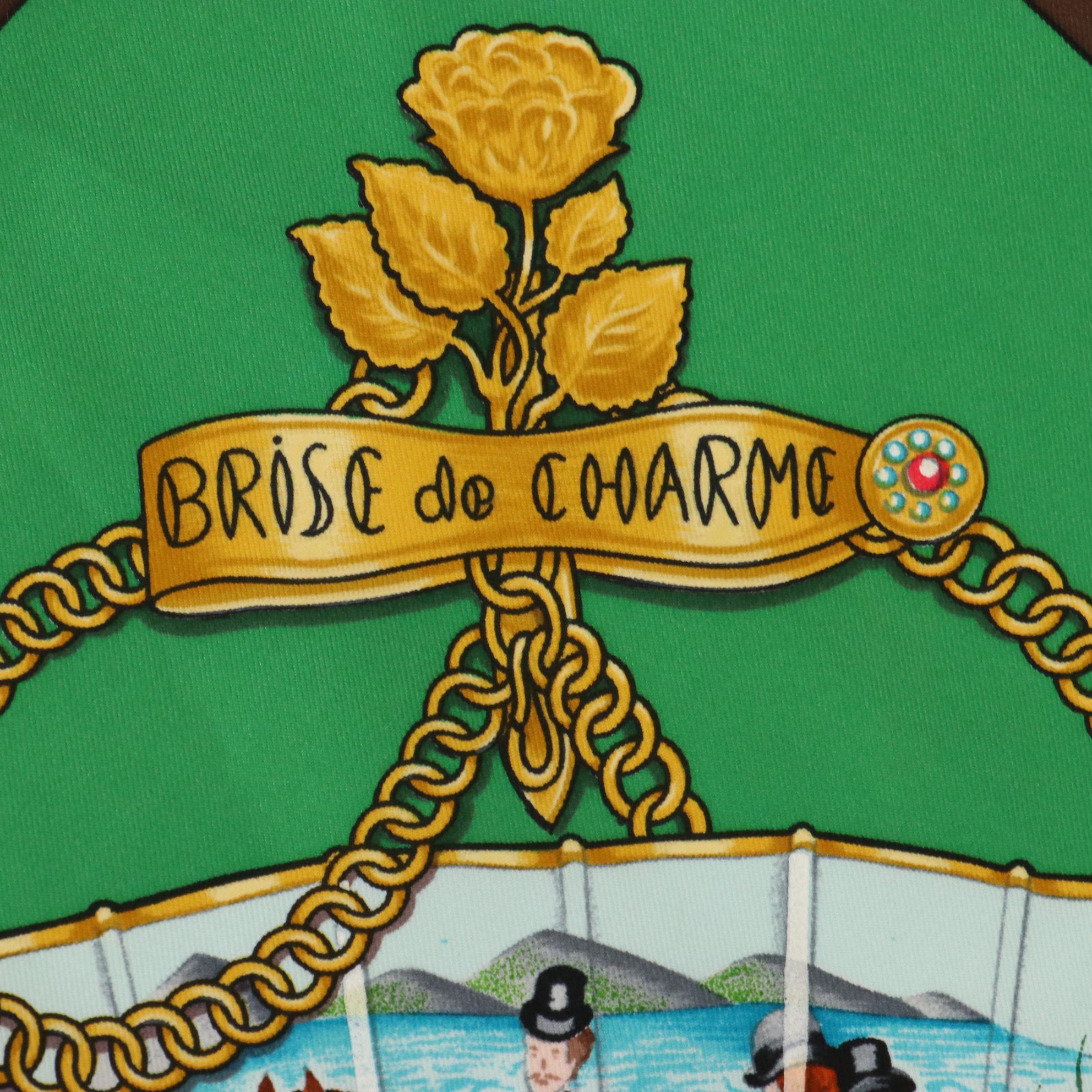 Hermès "Brise et Charme" Silk Twill Scarf 90