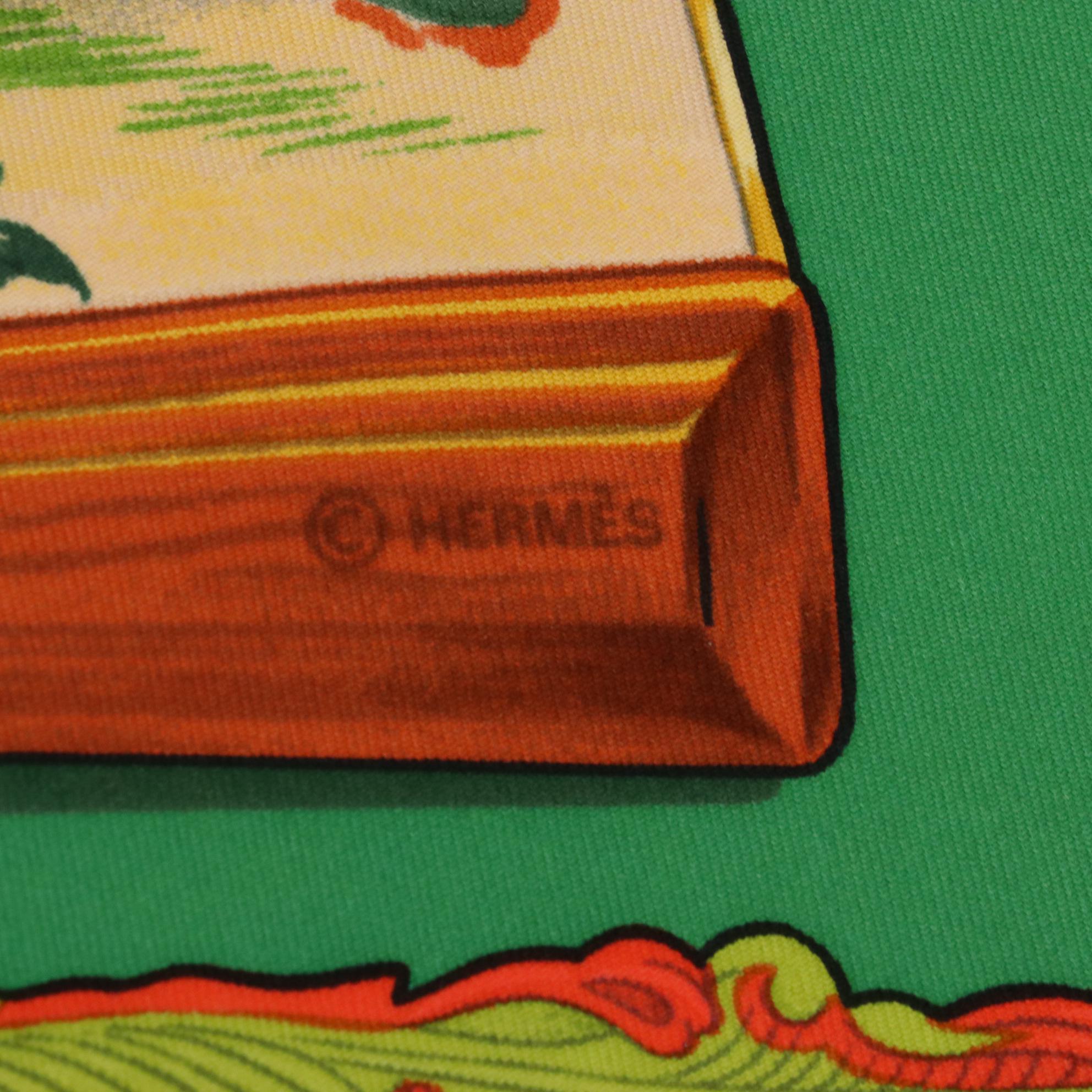 Hermès "Brise et Charme" Silk Twill Scarf 90