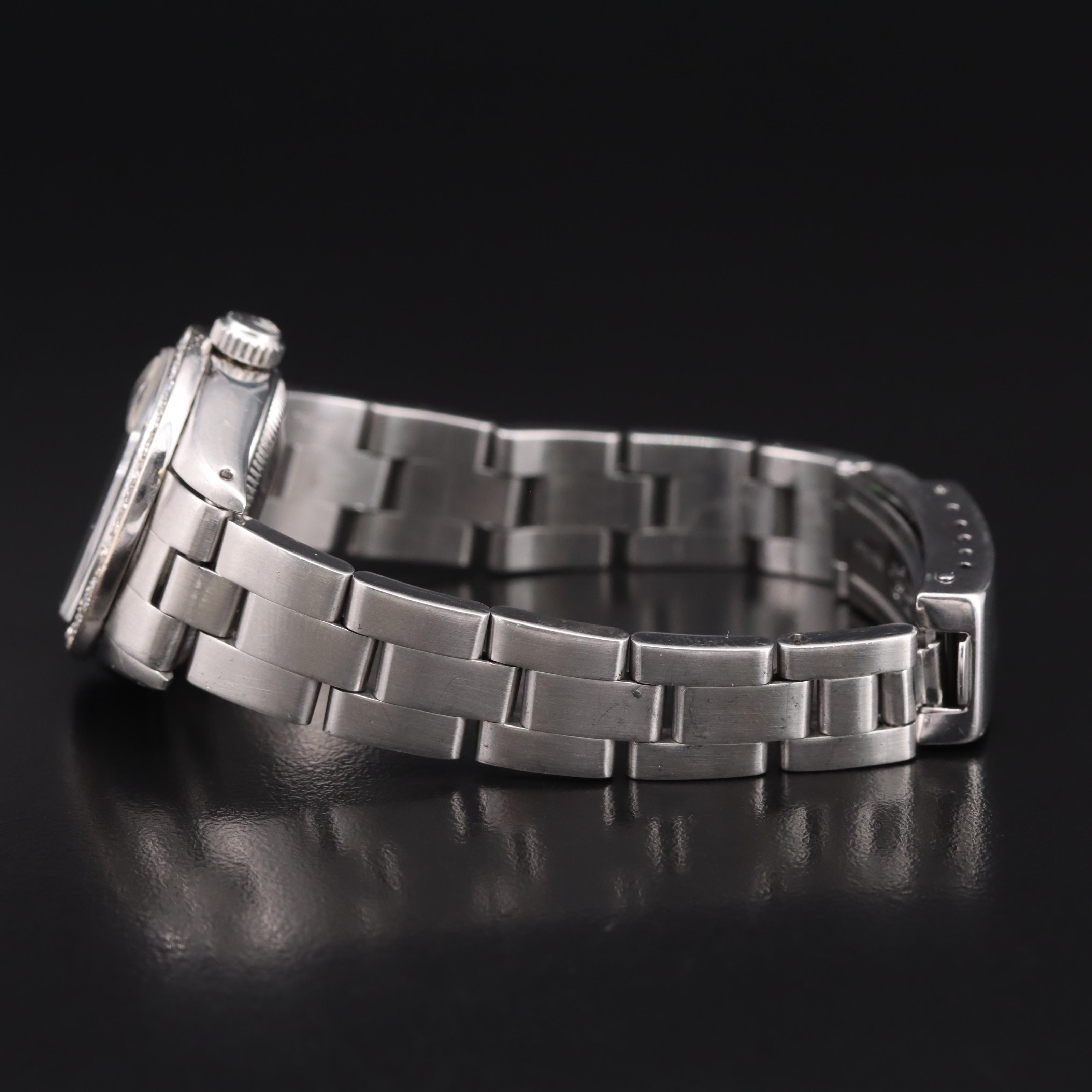 1980 Rolex Custom Diamond Mother-of-Pearl Dial and Bezel Datejust Watch