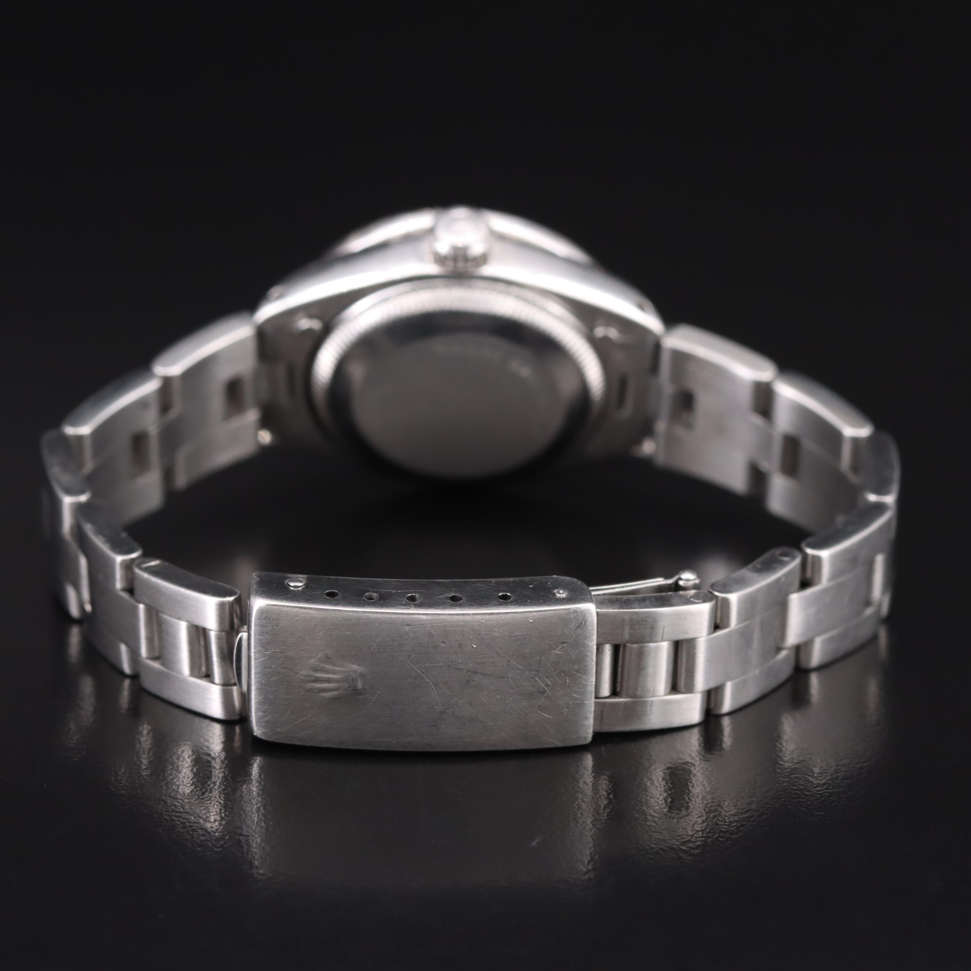 1980 Rolex Custom Diamond Mother-of-Pearl Dial and Bezel Datejust Watch