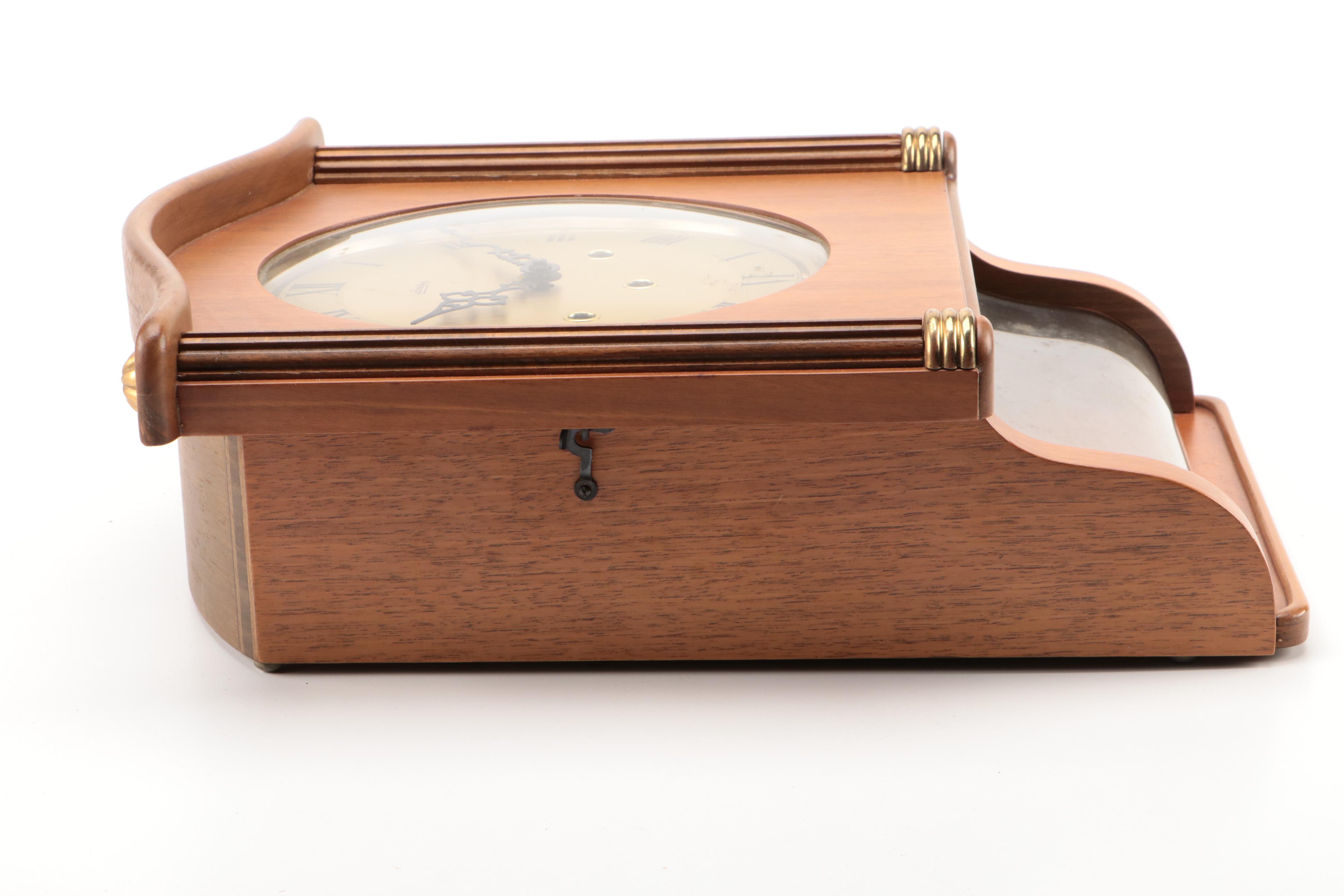 Linden Wood Wall Clock, Late 20th Century