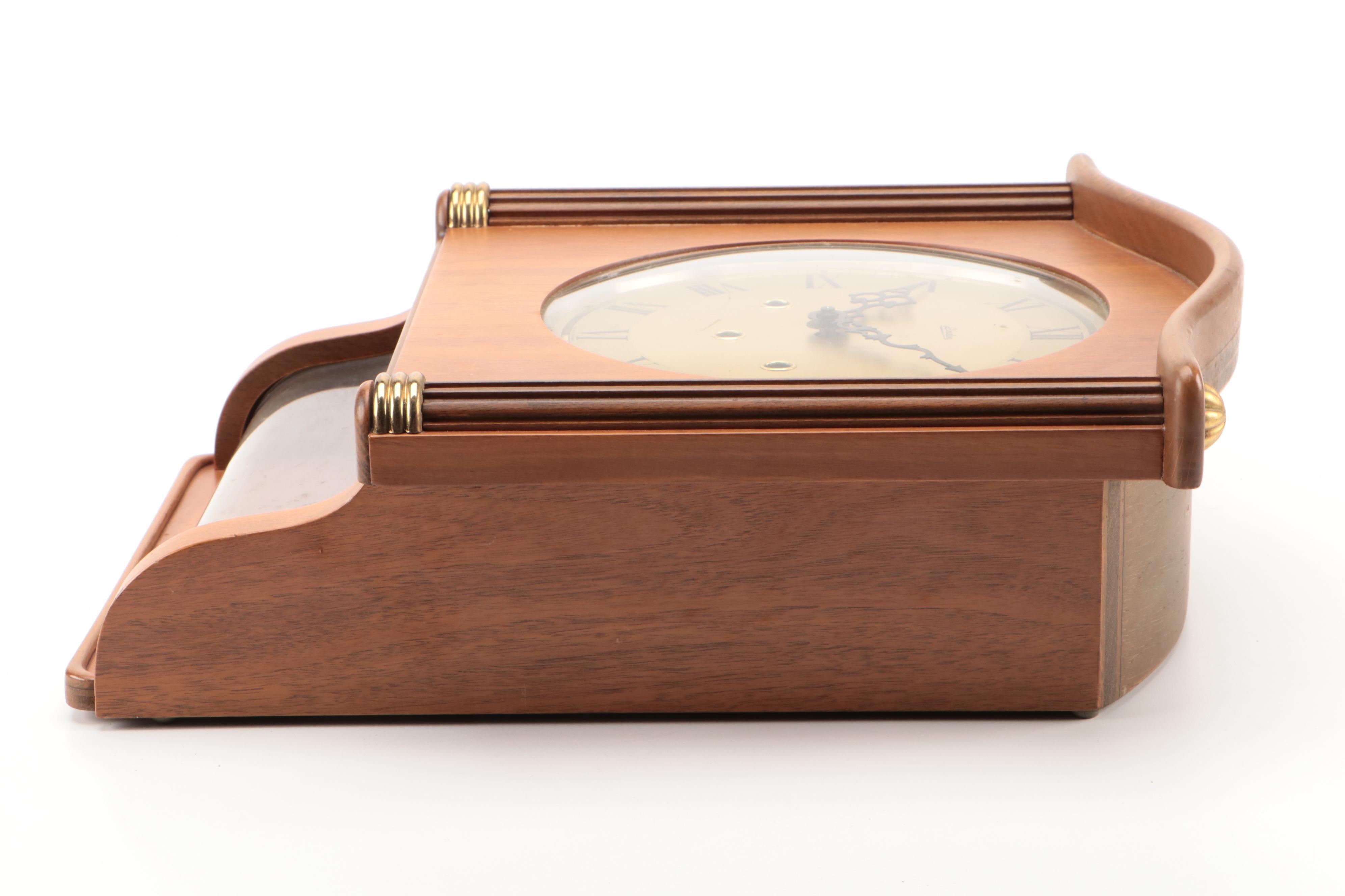 Linden Wood Wall Clock, Late 20th Century