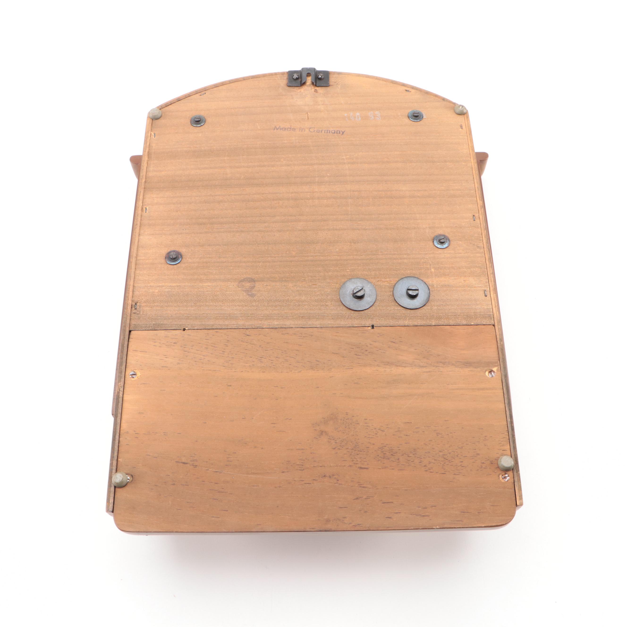 Linden Wood Wall Clock, Late 20th Century