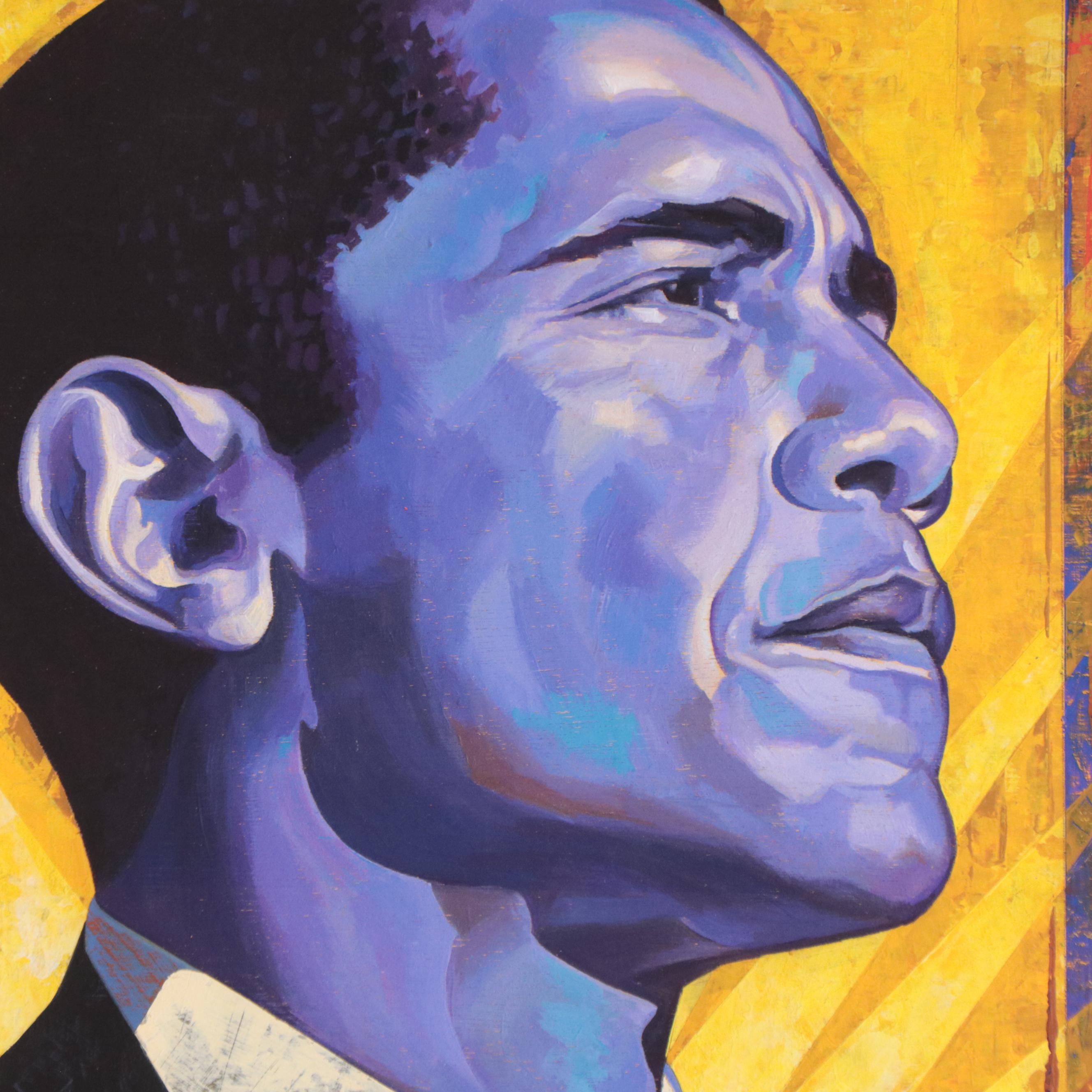 Rafael López Barack Obama Giclée Campaign Poster "Unidad," 2008