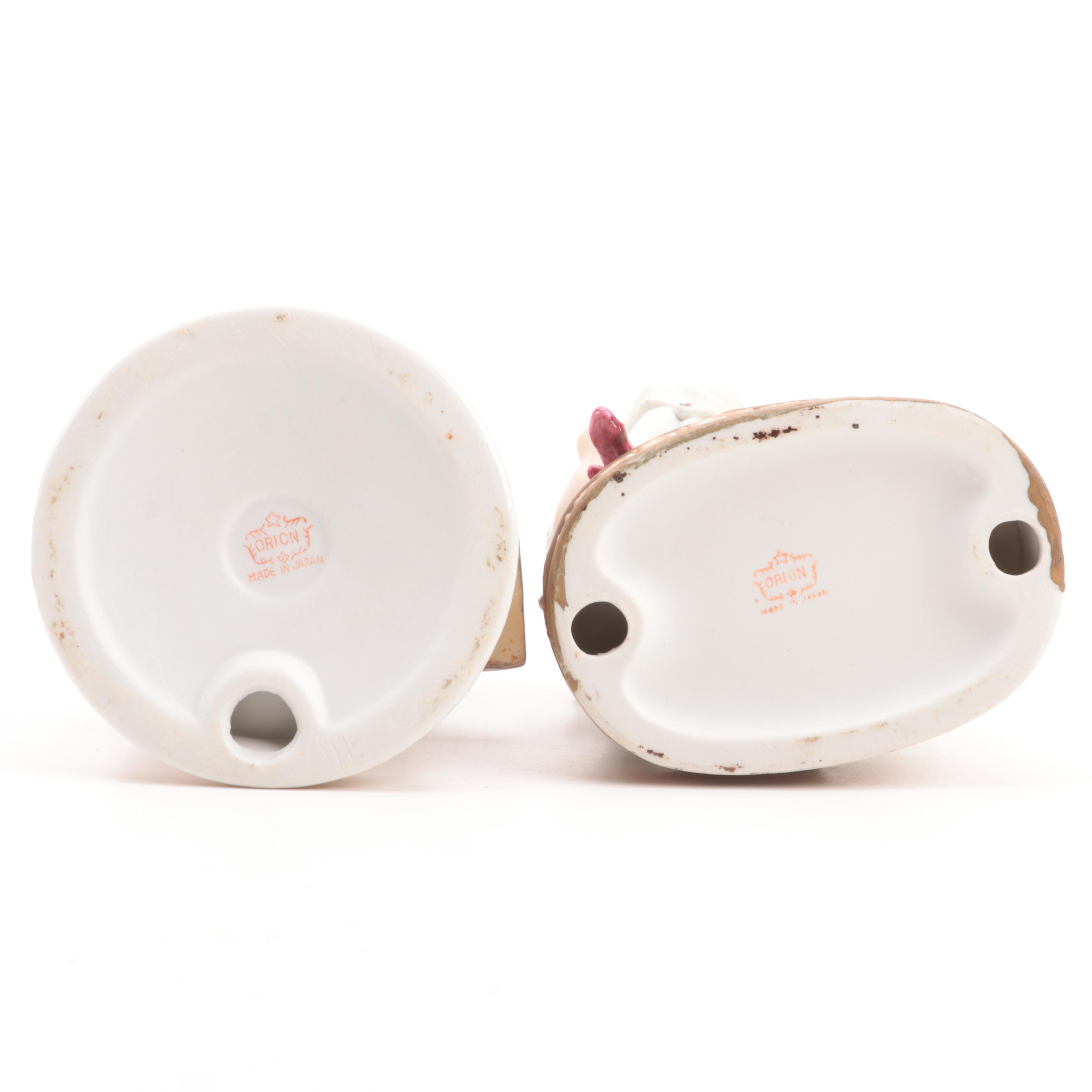 Goebel "Taking a Walk" Porcelain Figurine with More Ceramic Table Accessories