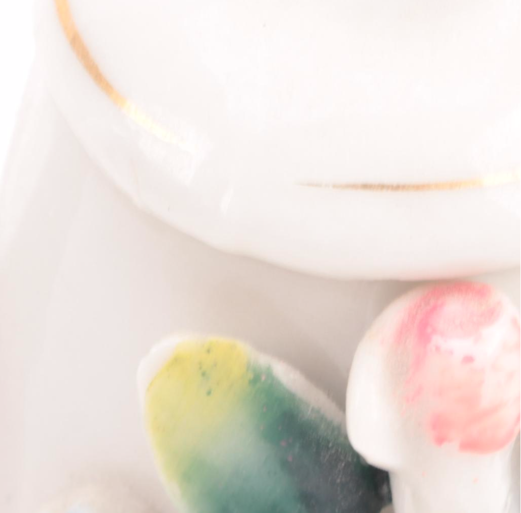 Goebel "Taking a Walk" Porcelain Figurine with More Ceramic Table Accessories