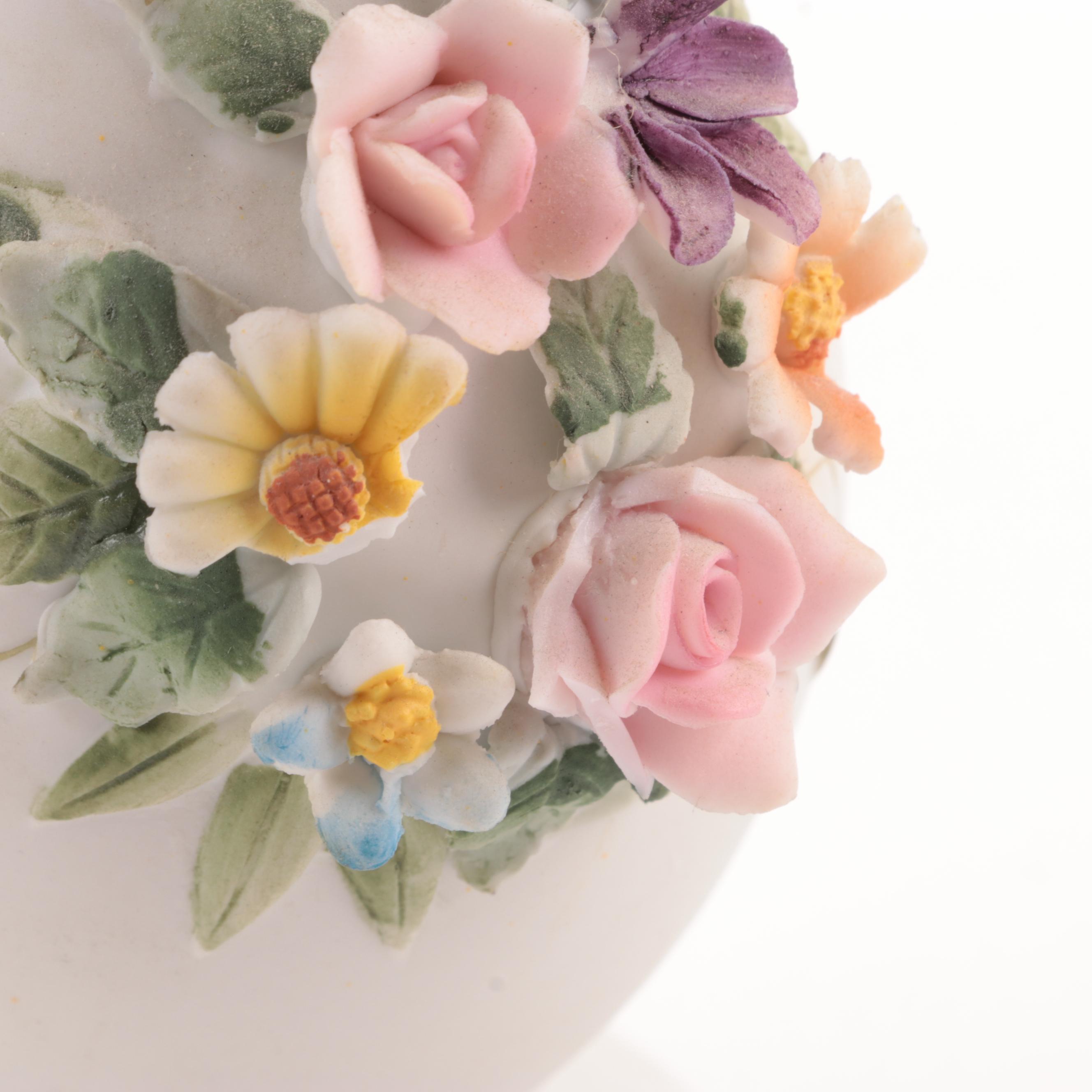 Goebel "Taking a Walk" Porcelain Figurine with More Ceramic Table Accessories