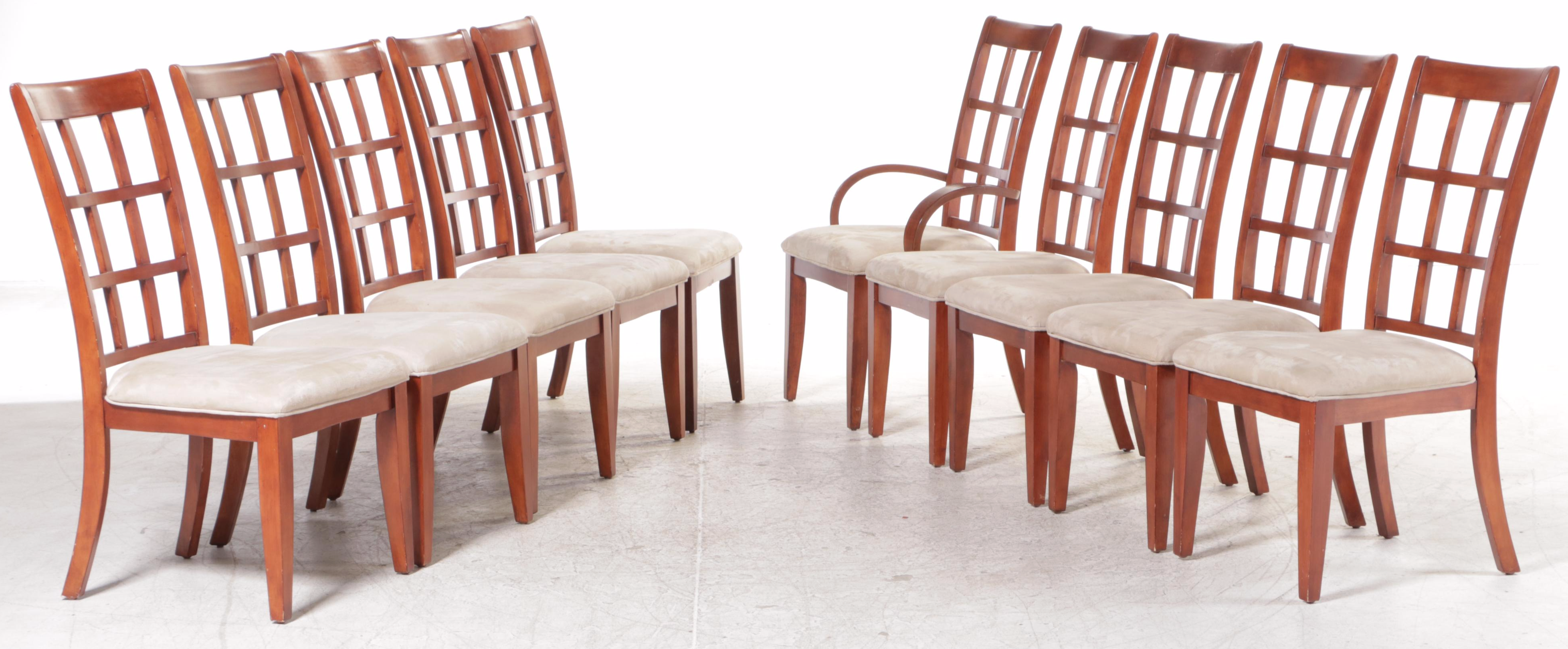 Coaster Furniture Cherry-Stained Wood 11-Piece Dining Set