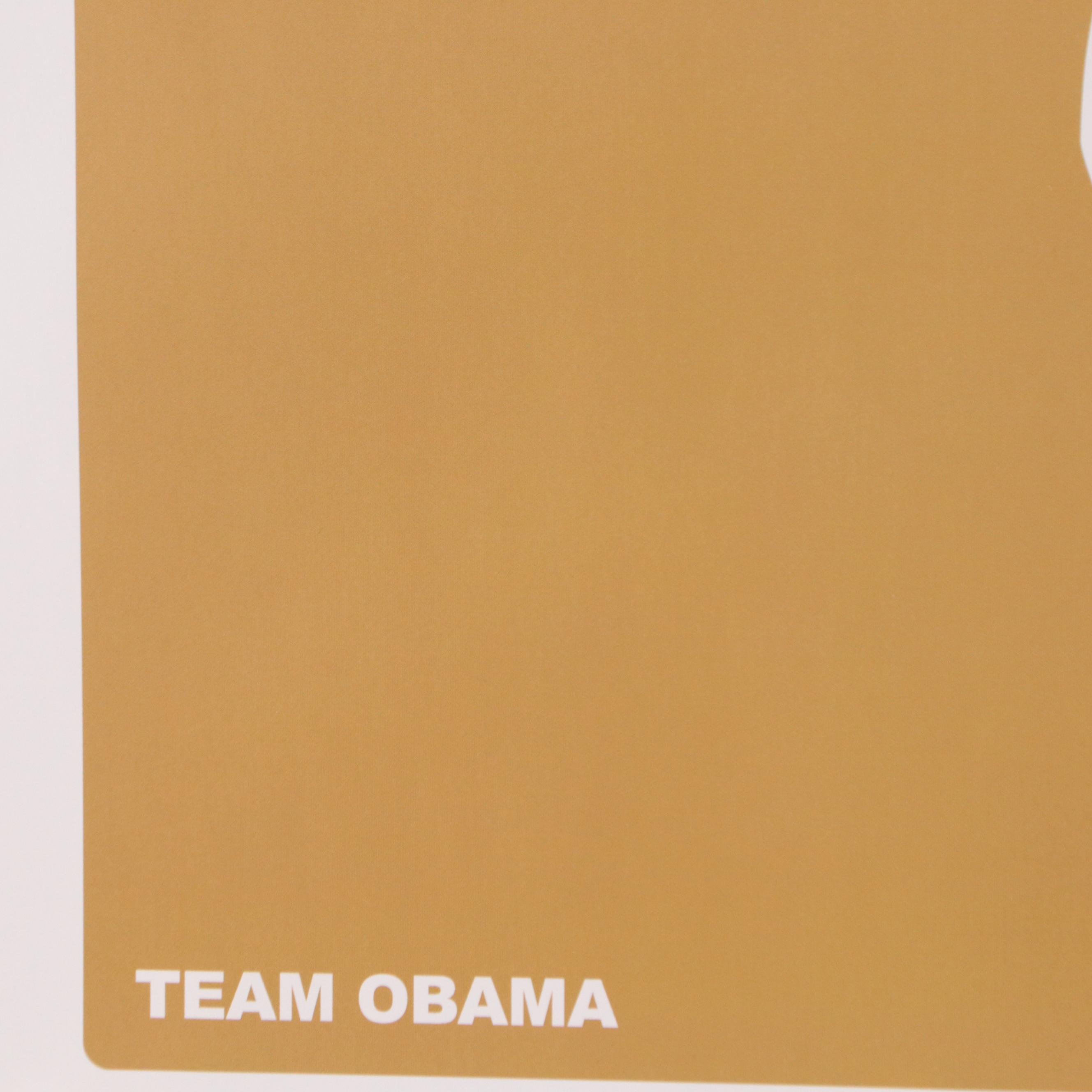 Offset Lithograph Poster of Barack Obama Presidential Campaign "Team Obama"