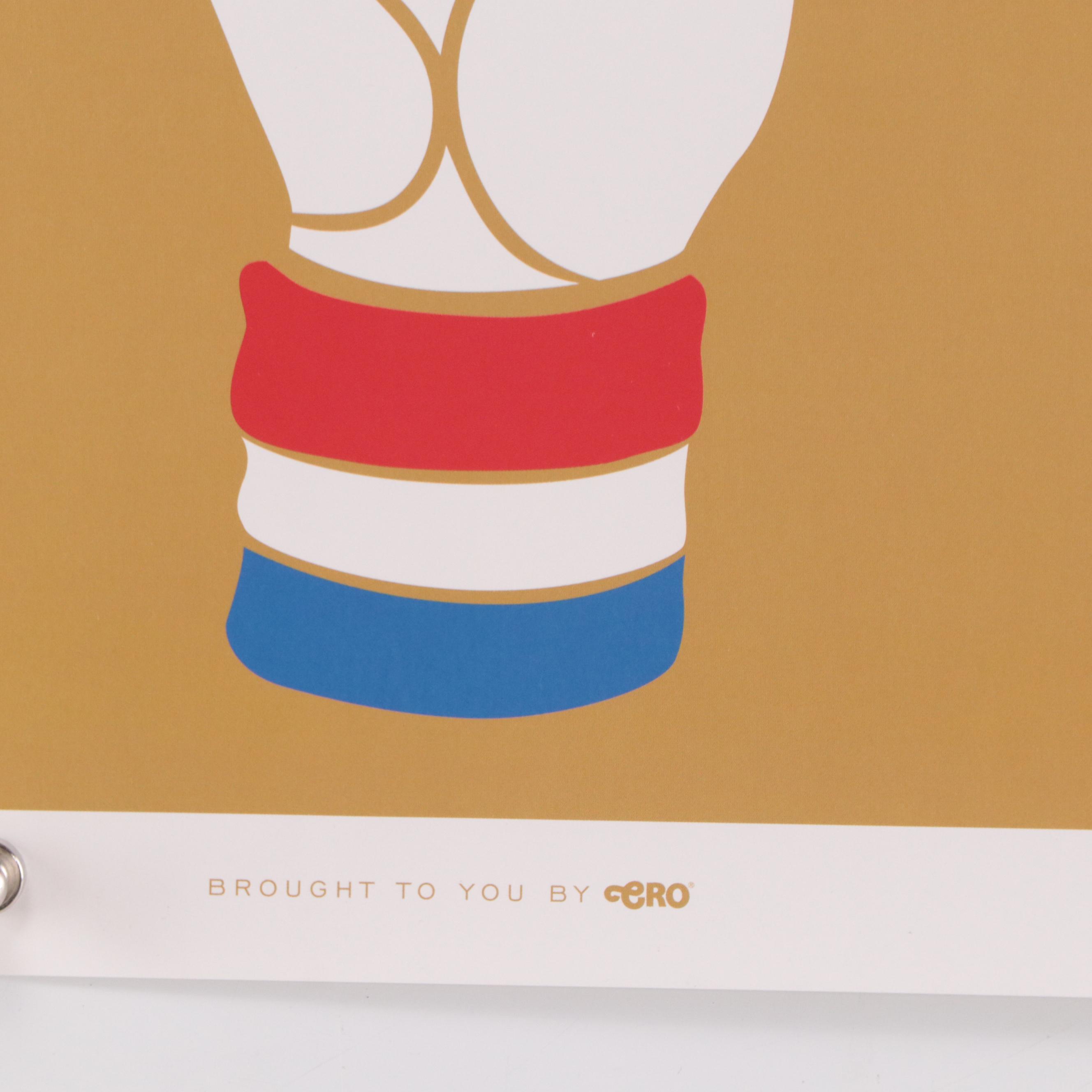 Offset Lithograph Poster of Barack Obama Presidential Campaign "Team Obama"