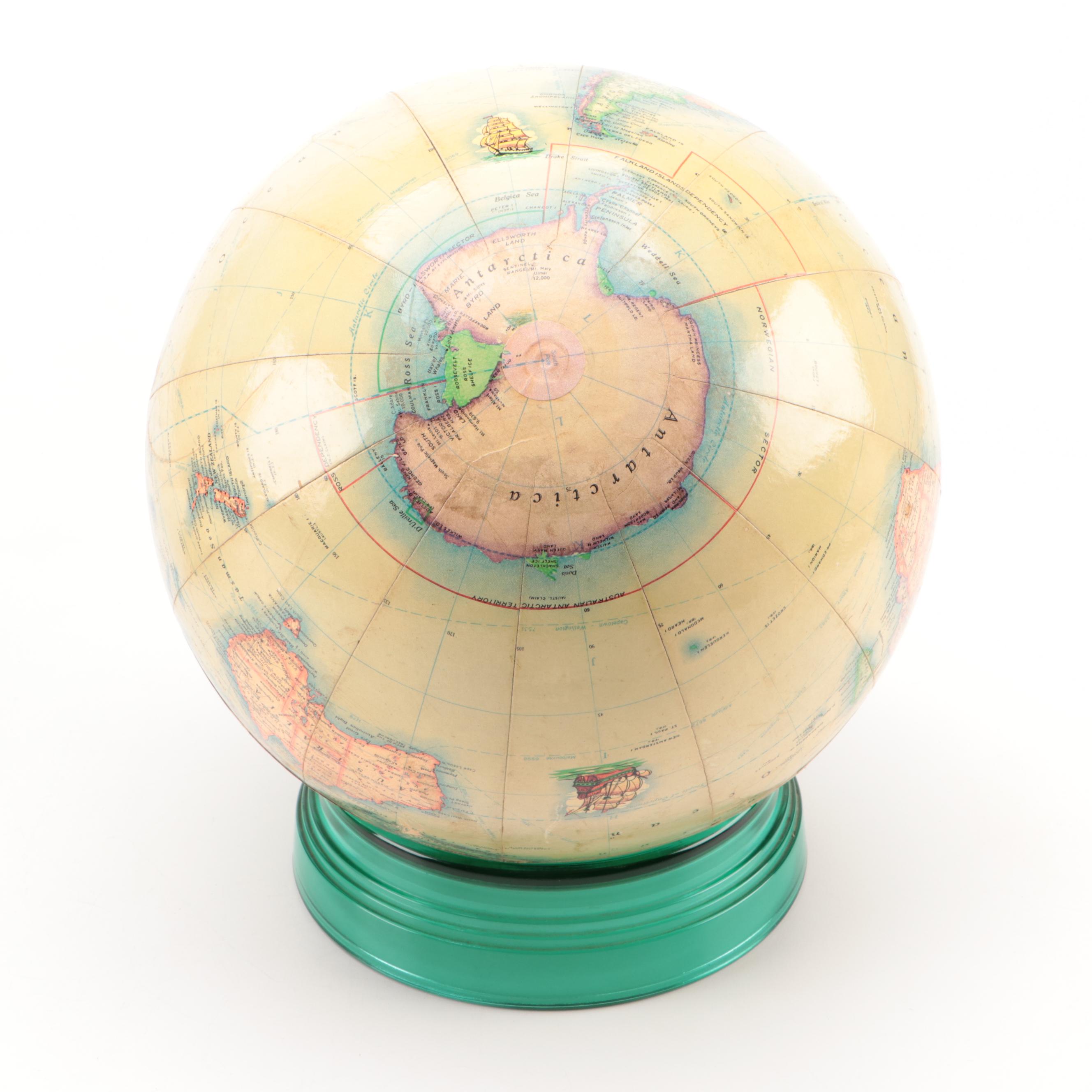 Replogle and Rand McNally Indexed Terrestrial World Globes