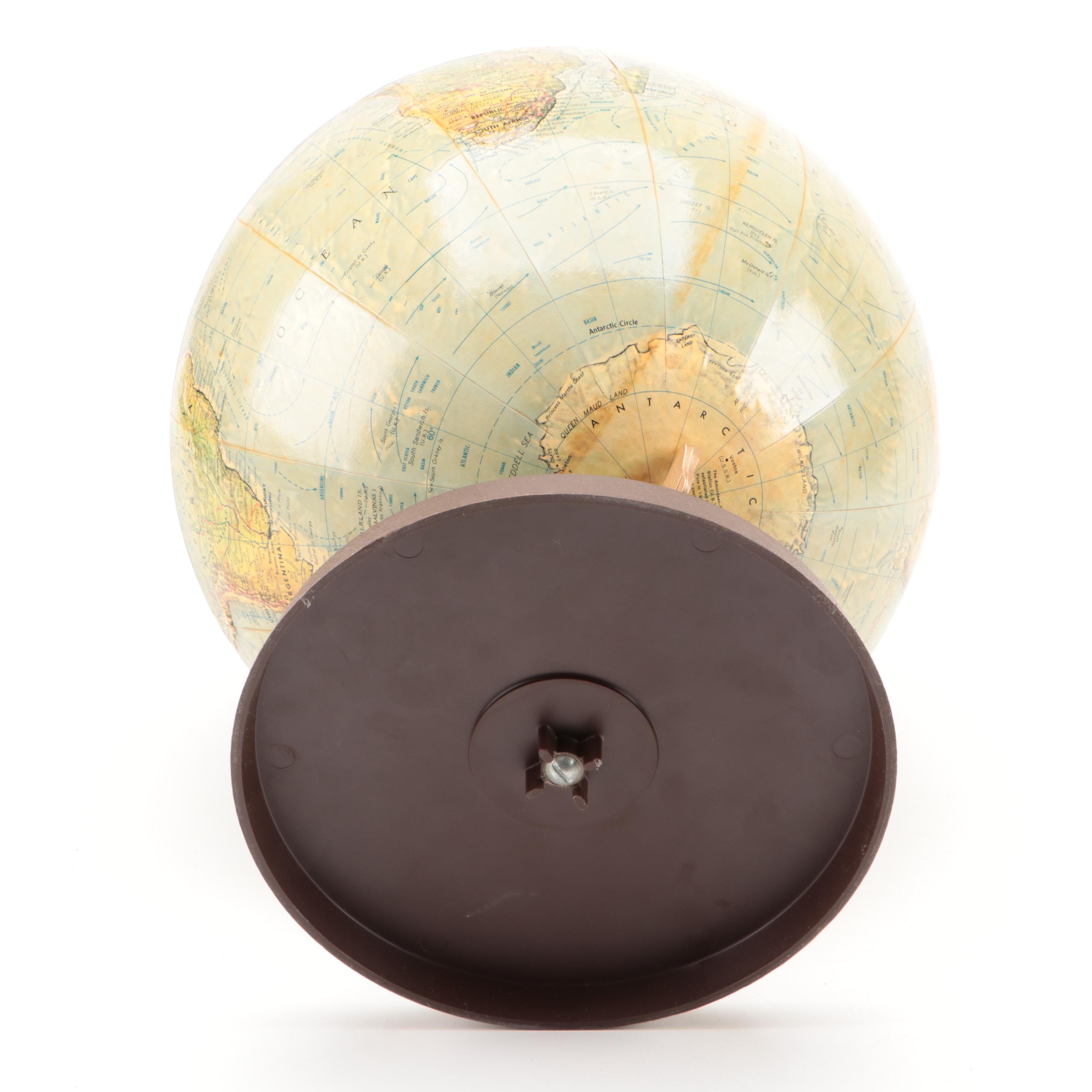 Replogle and Rand McNally Indexed Terrestrial World Globes