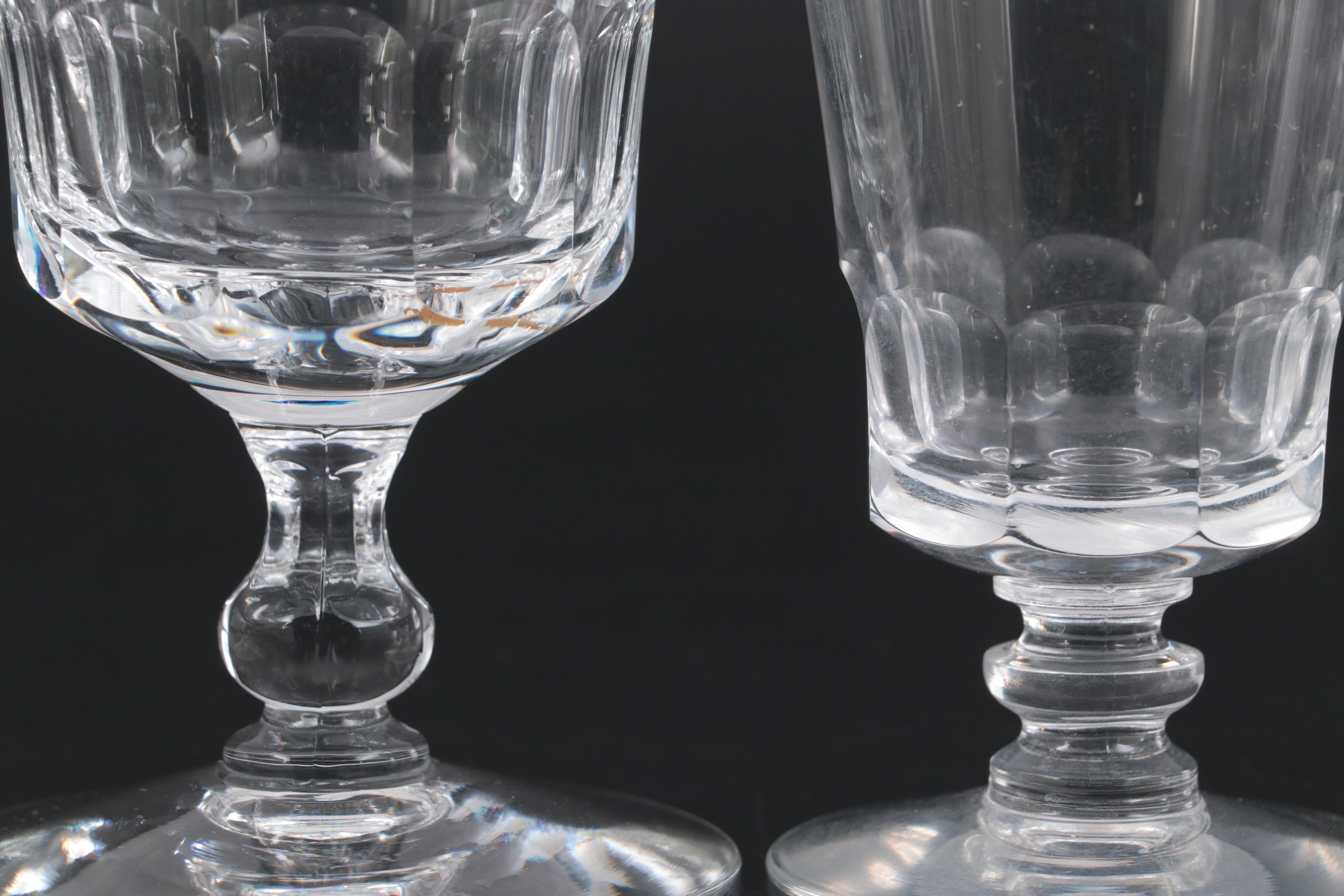 Fostoria "Georgian" Clear Glass Iced Tea and Juice Glasses, 1961-1982