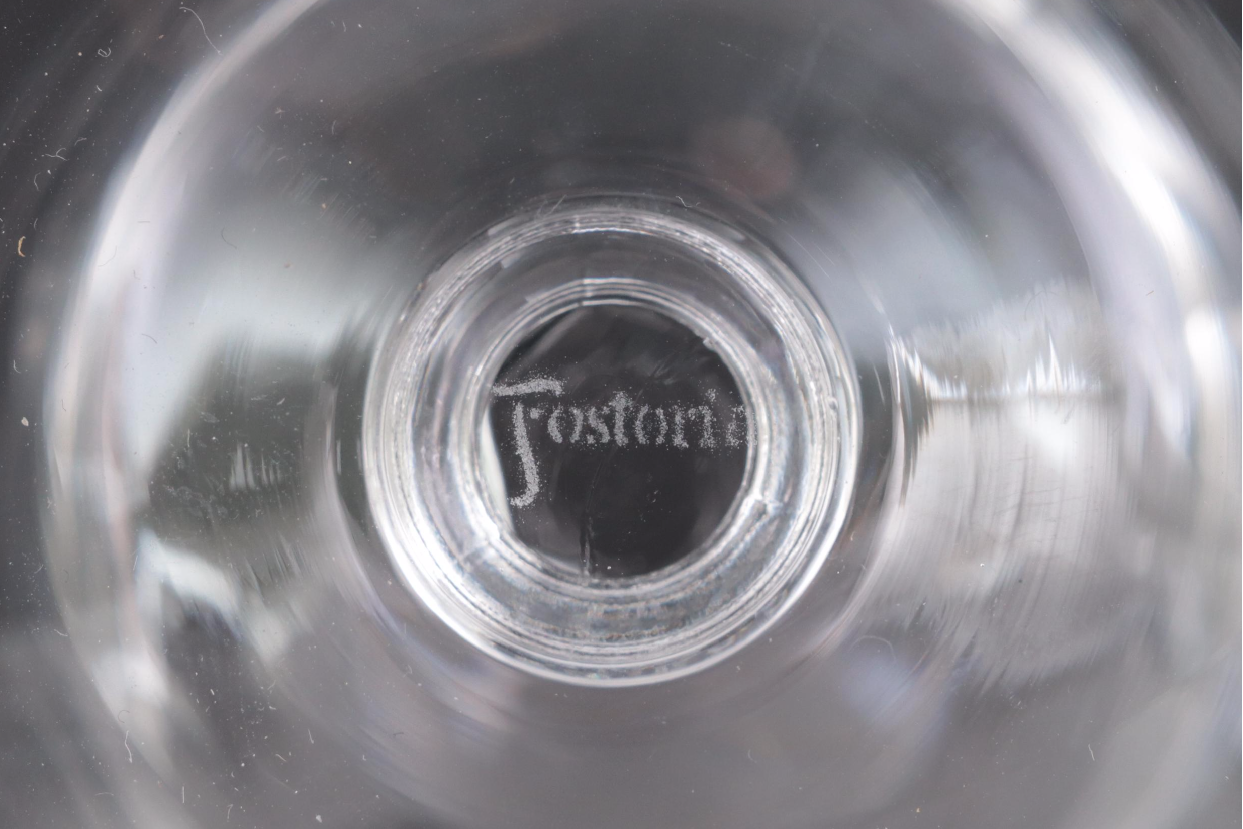 Fostoria "Georgian" Clear Glass Iced Tea and Juice Glasses, 1961-1982