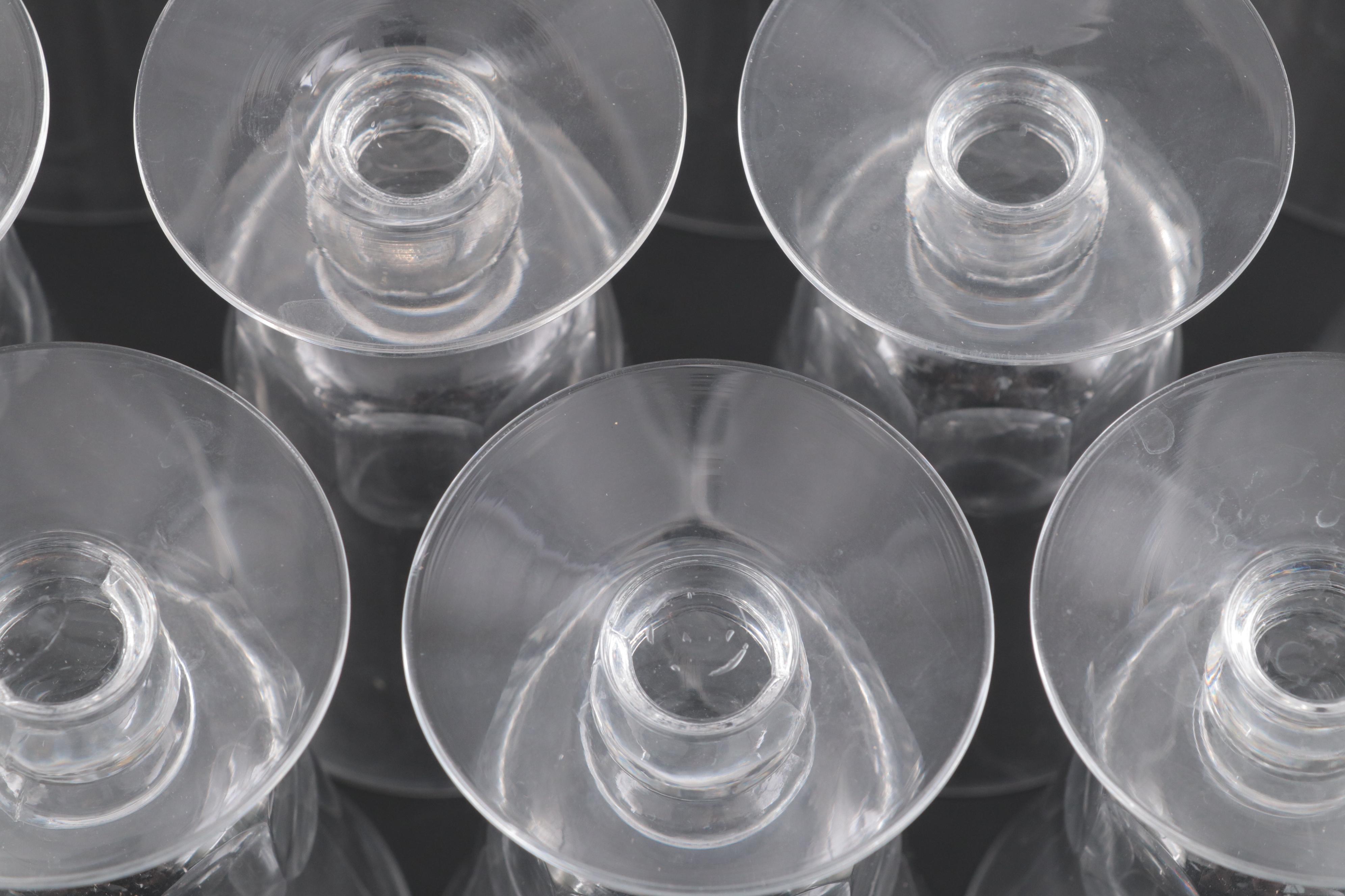 Fostoria "Georgian" Clear Glass Iced Tea and Juice Glasses, 1961-1982