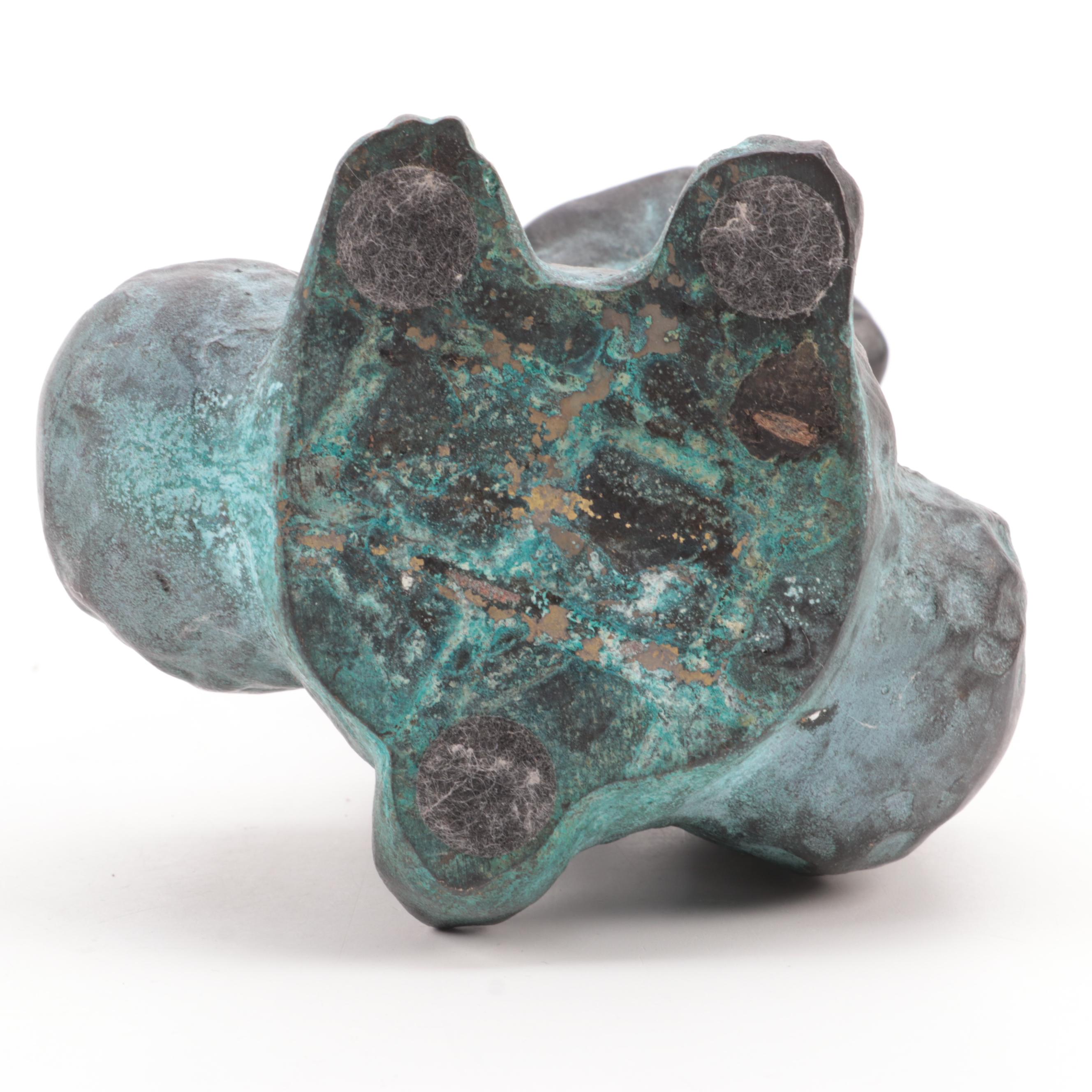 Tom Clark/Tim Wolfe Earthenware Gnome Figurines With Rabbit Figures and Planters