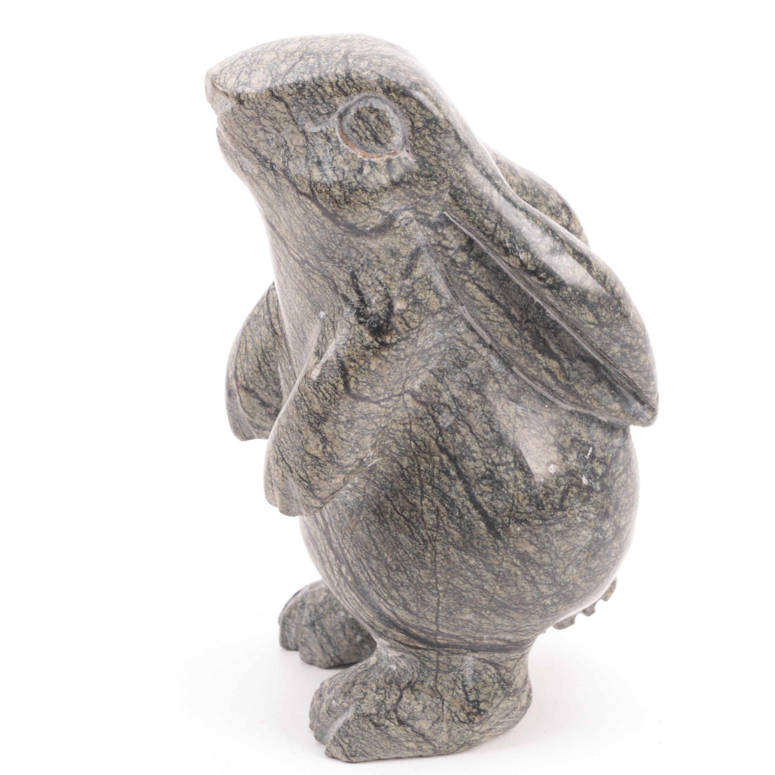 Tom Clark/Tim Wolfe Earthenware Gnome Figurines With Rabbit Figures and Planters